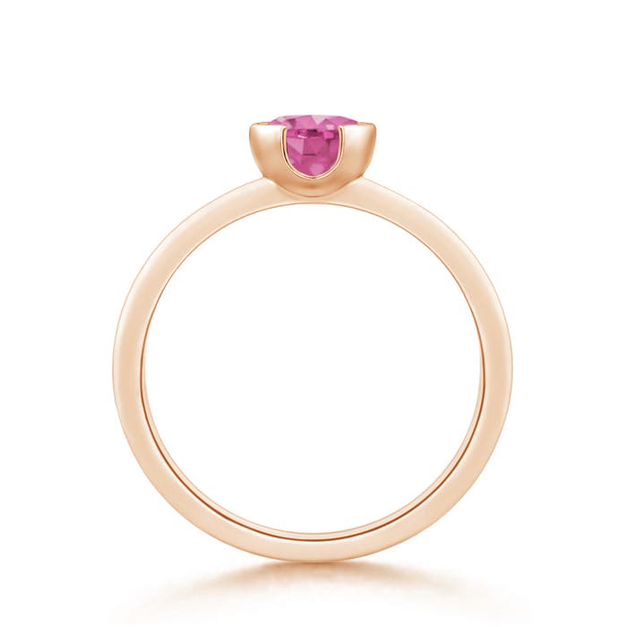 AAA - Pink Sapphire / 1 CT / 14 KT Rose Gold