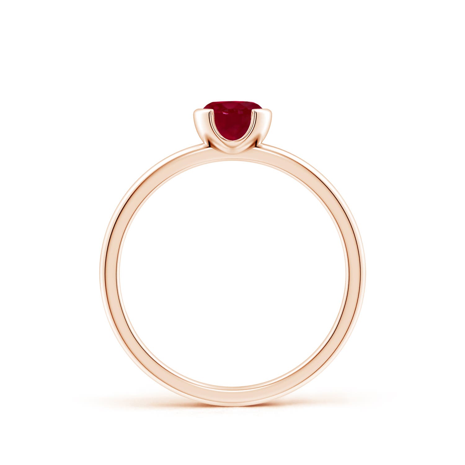 AA - Ruby / 0.6 CT / 14 KT Rose Gold