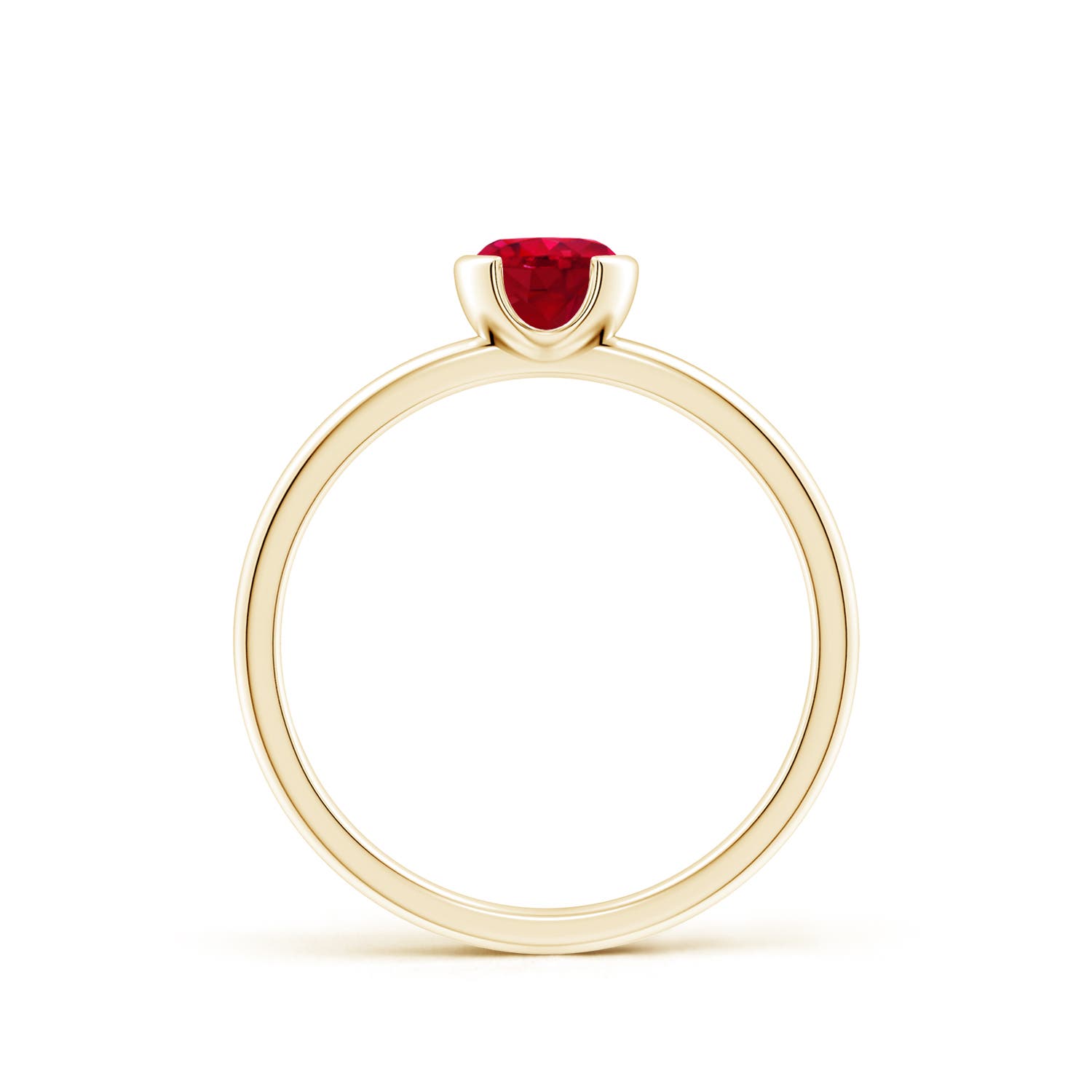 AAA - Ruby / 0.6 CT / 14 KT Yellow Gold