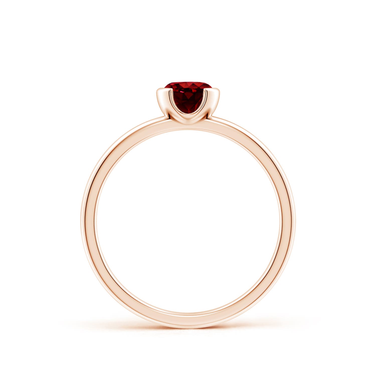 AAAA - Ruby / 0.6 CT / 14 KT Rose Gold