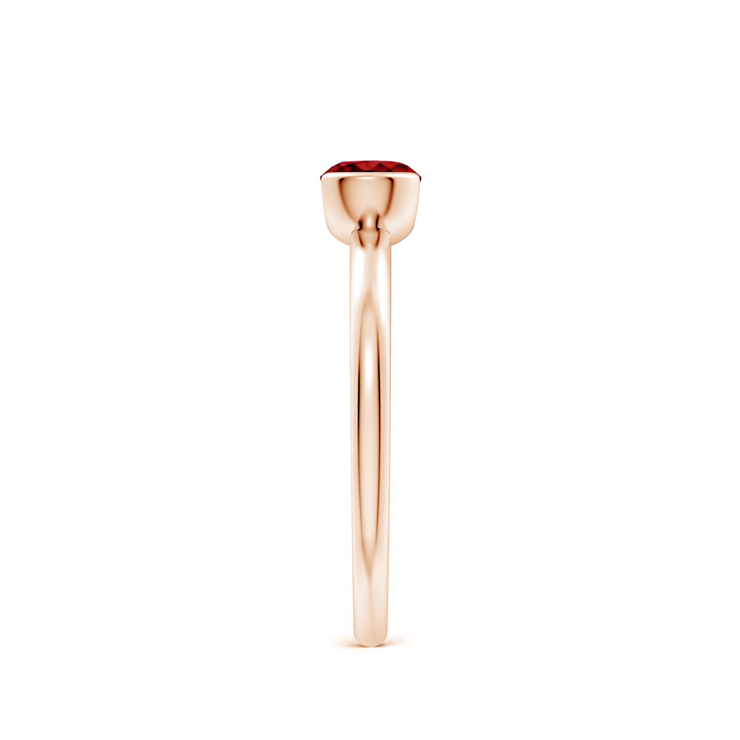 AAAA - Ruby / 0.6 CT / 14 KT Rose Gold