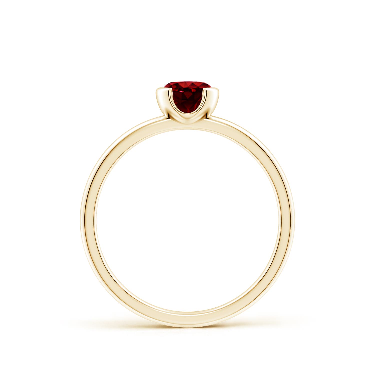 AAAA - Ruby / 0.6 CT / 14 KT Yellow Gold