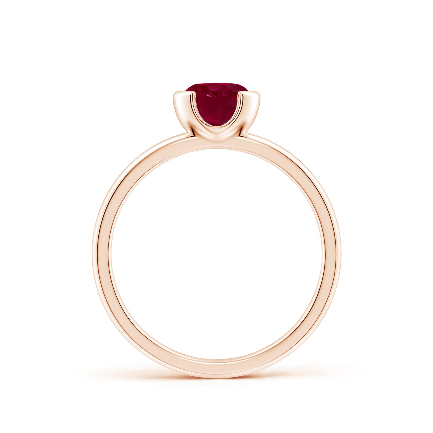 A - Ruby / 1 CT / 14 KT Rose Gold