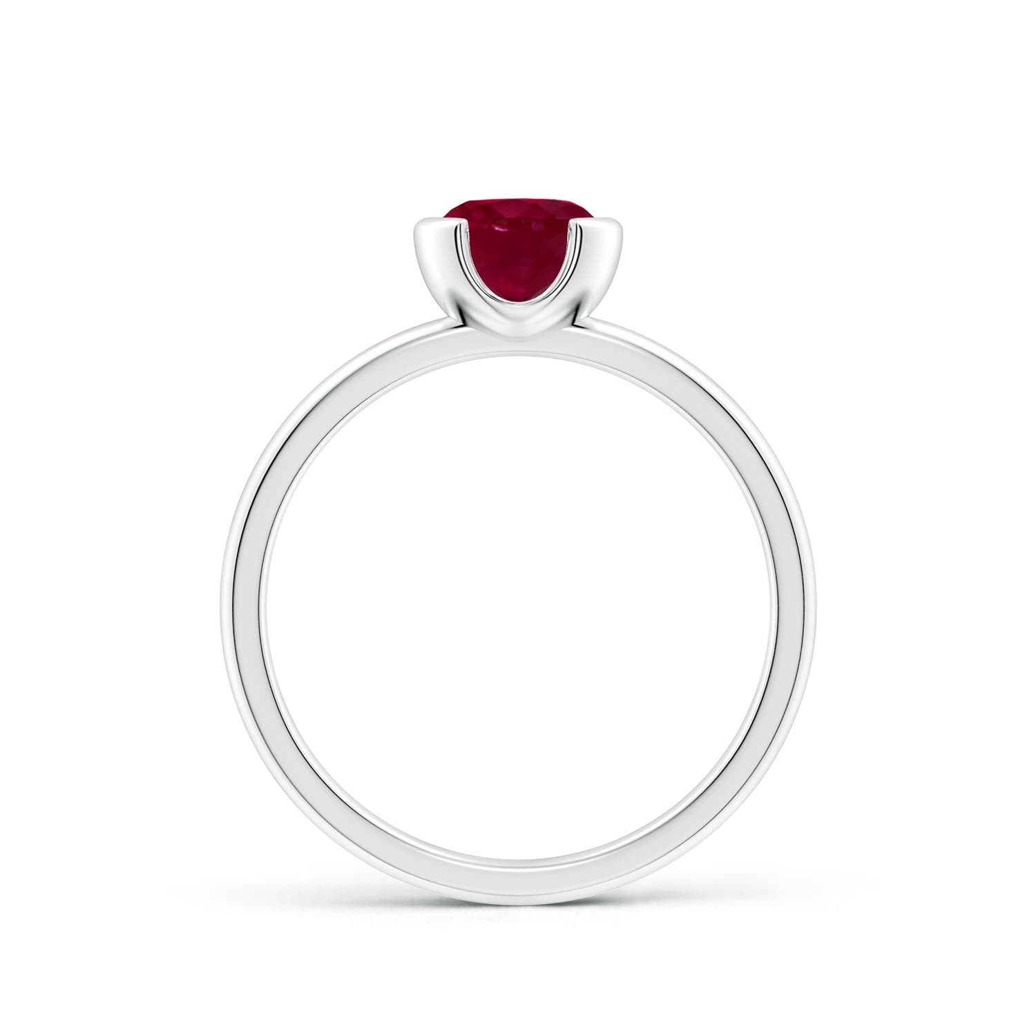 A - Ruby / 1 CT / 14 KT White Gold