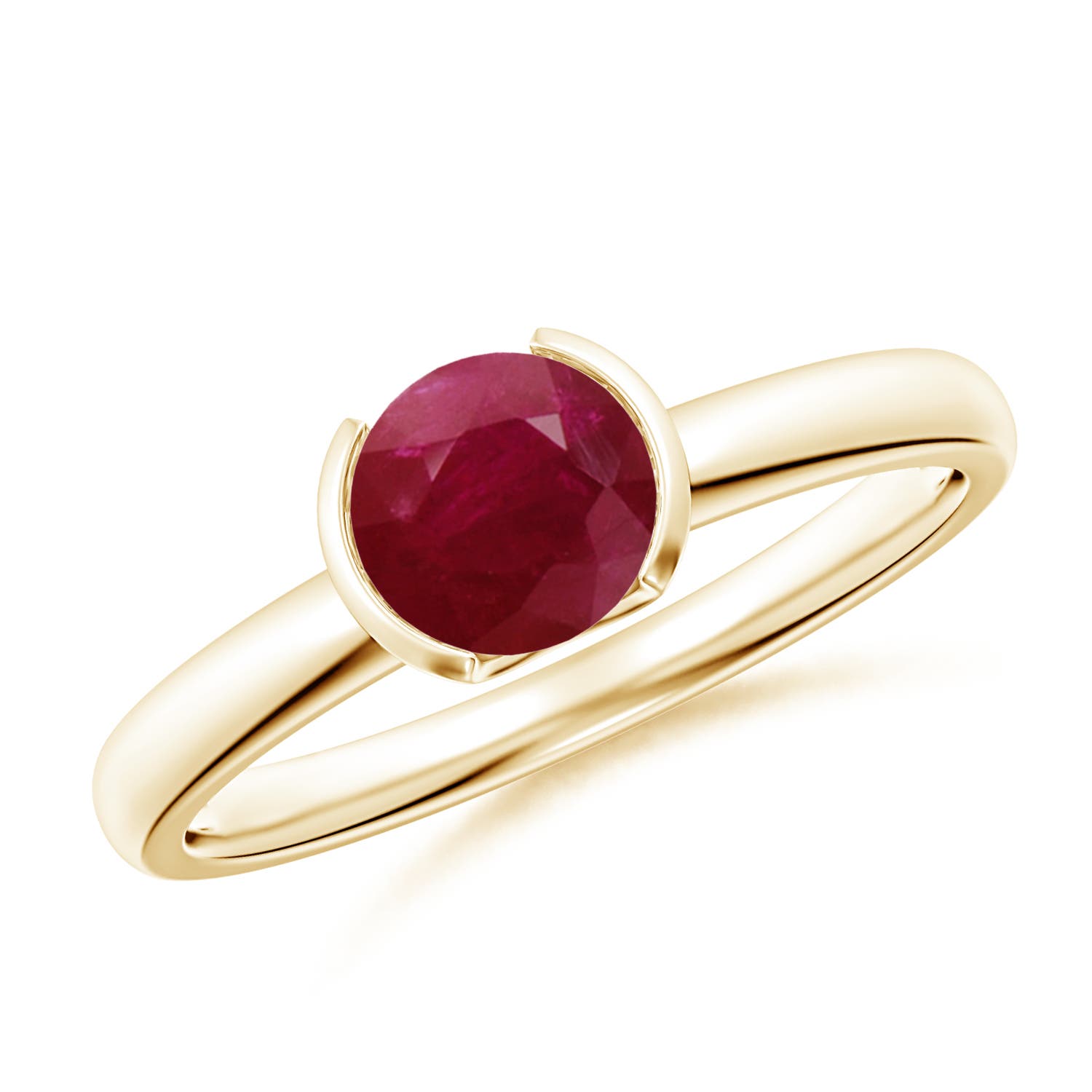 A - Ruby / 1 CT / 14 KT Yellow Gold