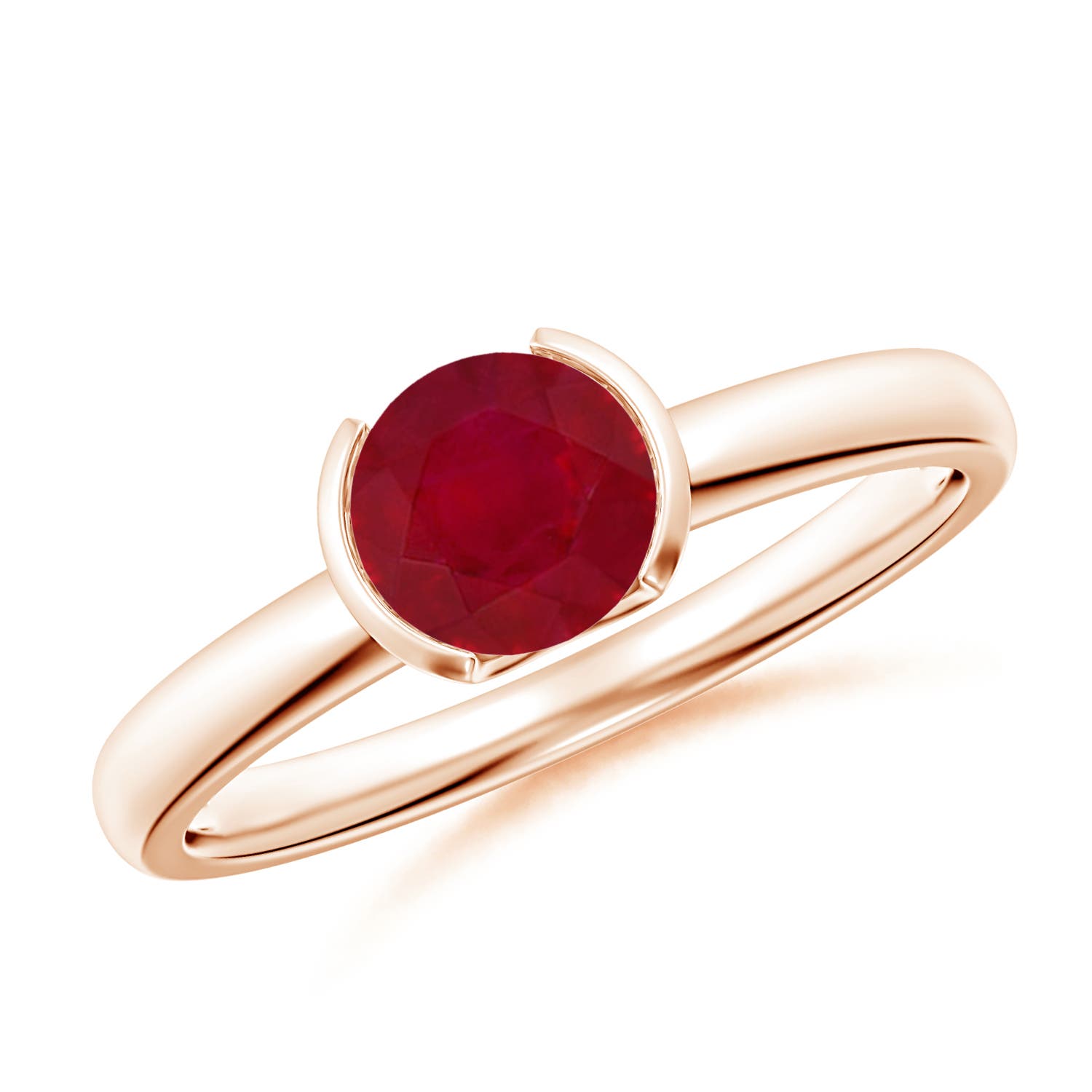 AA - Ruby / 1 CT / 14 KT Rose Gold