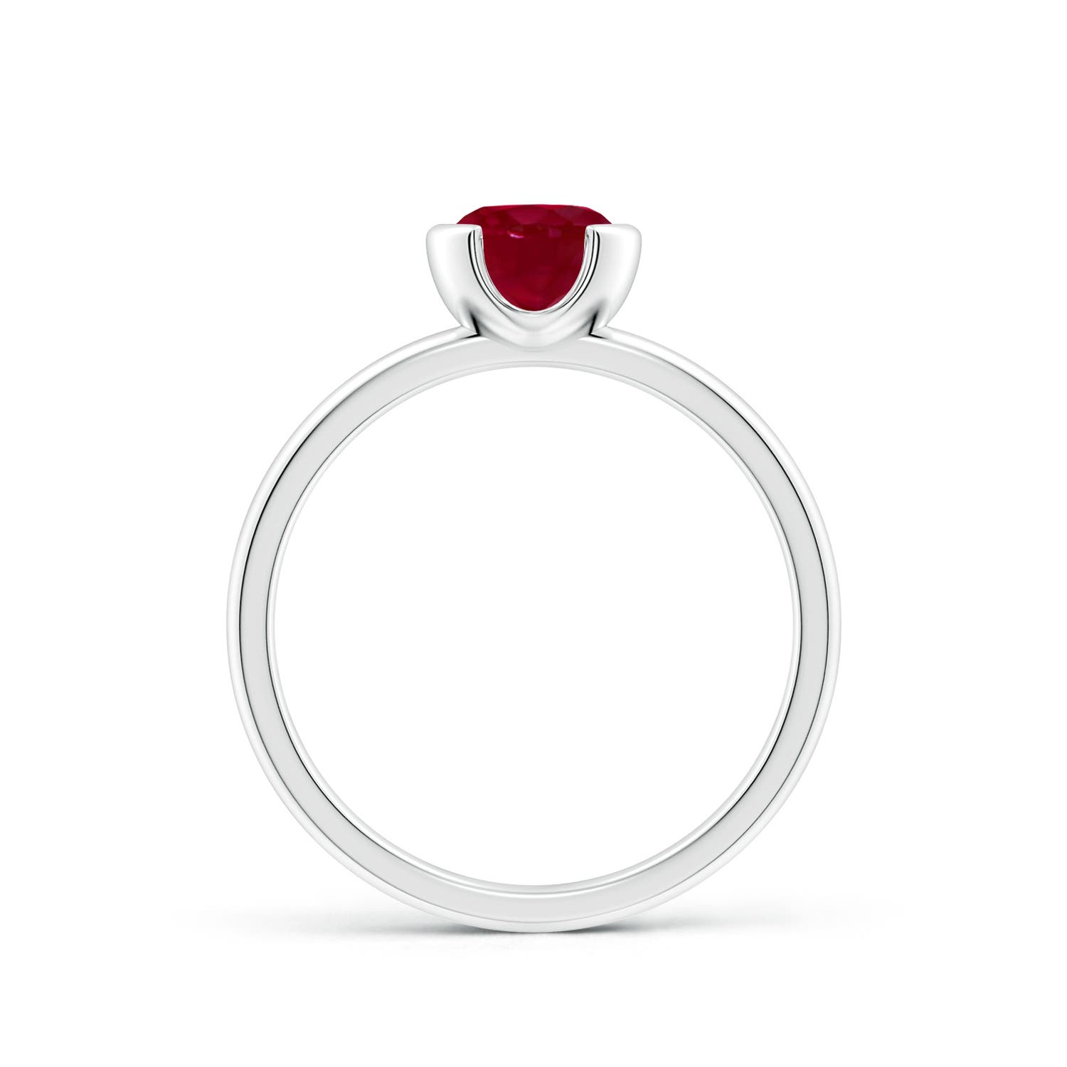 AA - Ruby / 1 CT / 14 KT White Gold