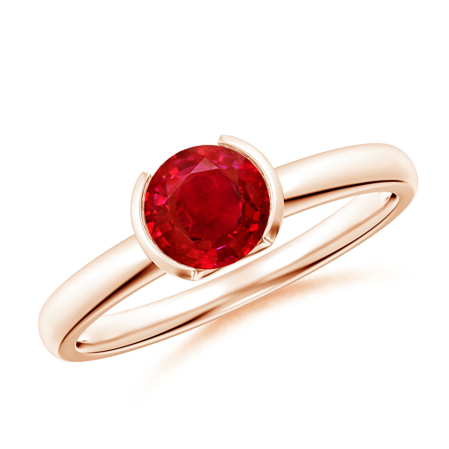 AAA - Ruby / 1 CT / 14 KT Rose Gold