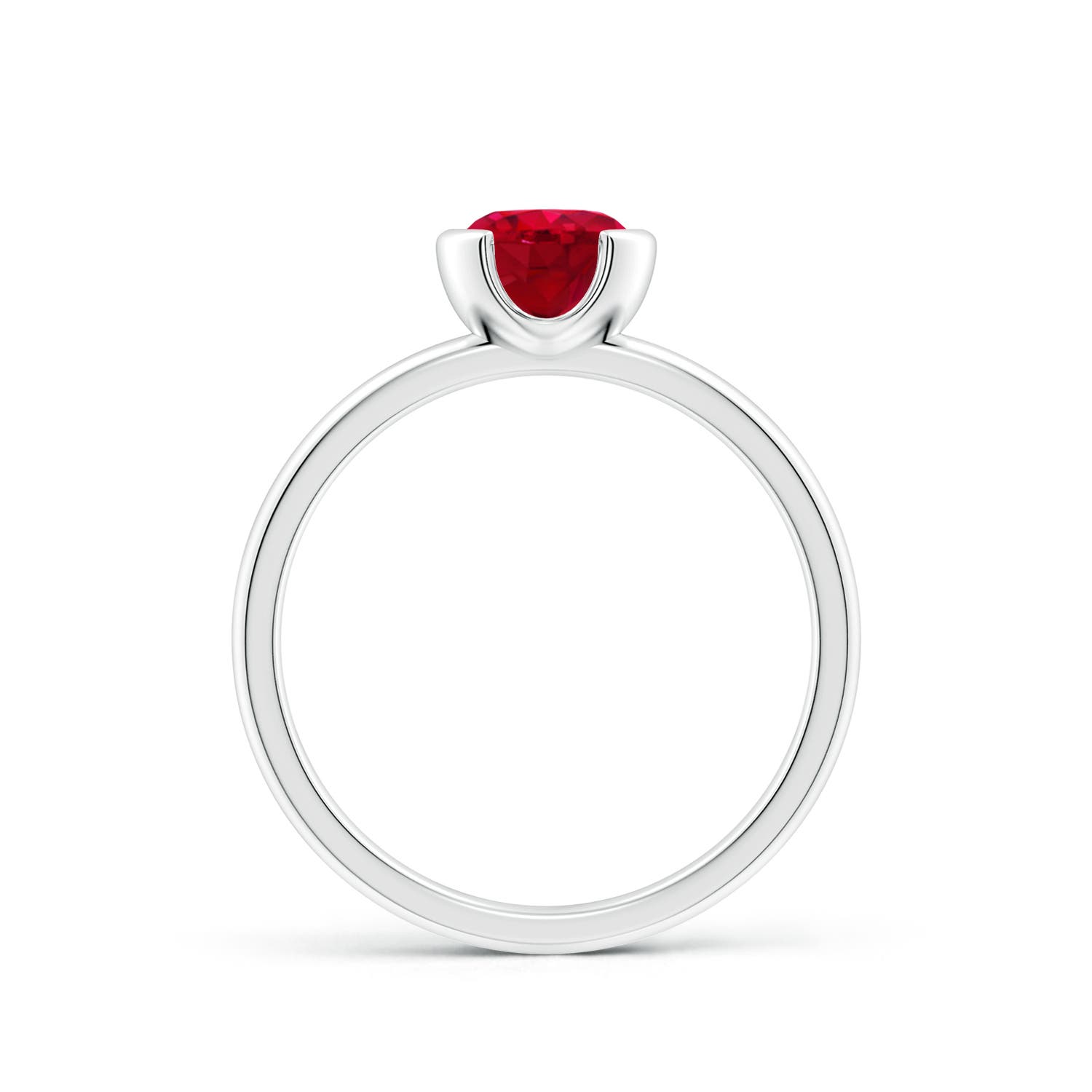 AAA - Ruby / 1 CT / 14 KT White Gold