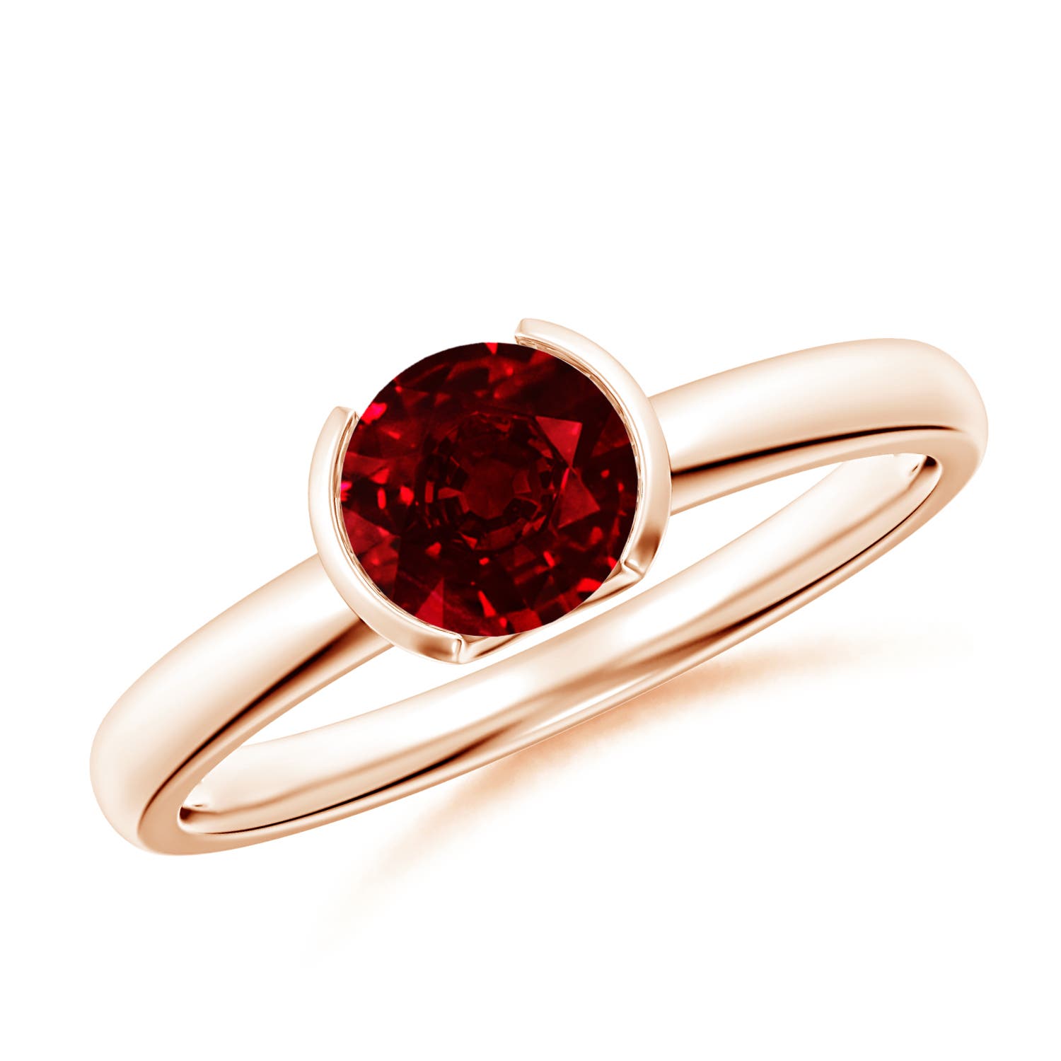 AAAA - Ruby / 1 CT / 14 KT Rose Gold