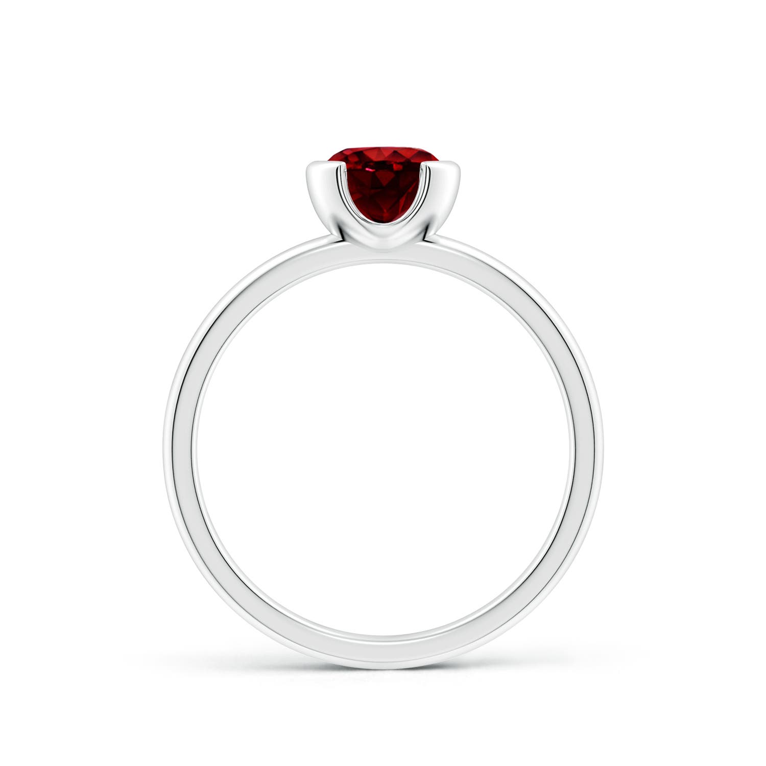 AAAA - Ruby / 1 CT / 14 KT White Gold