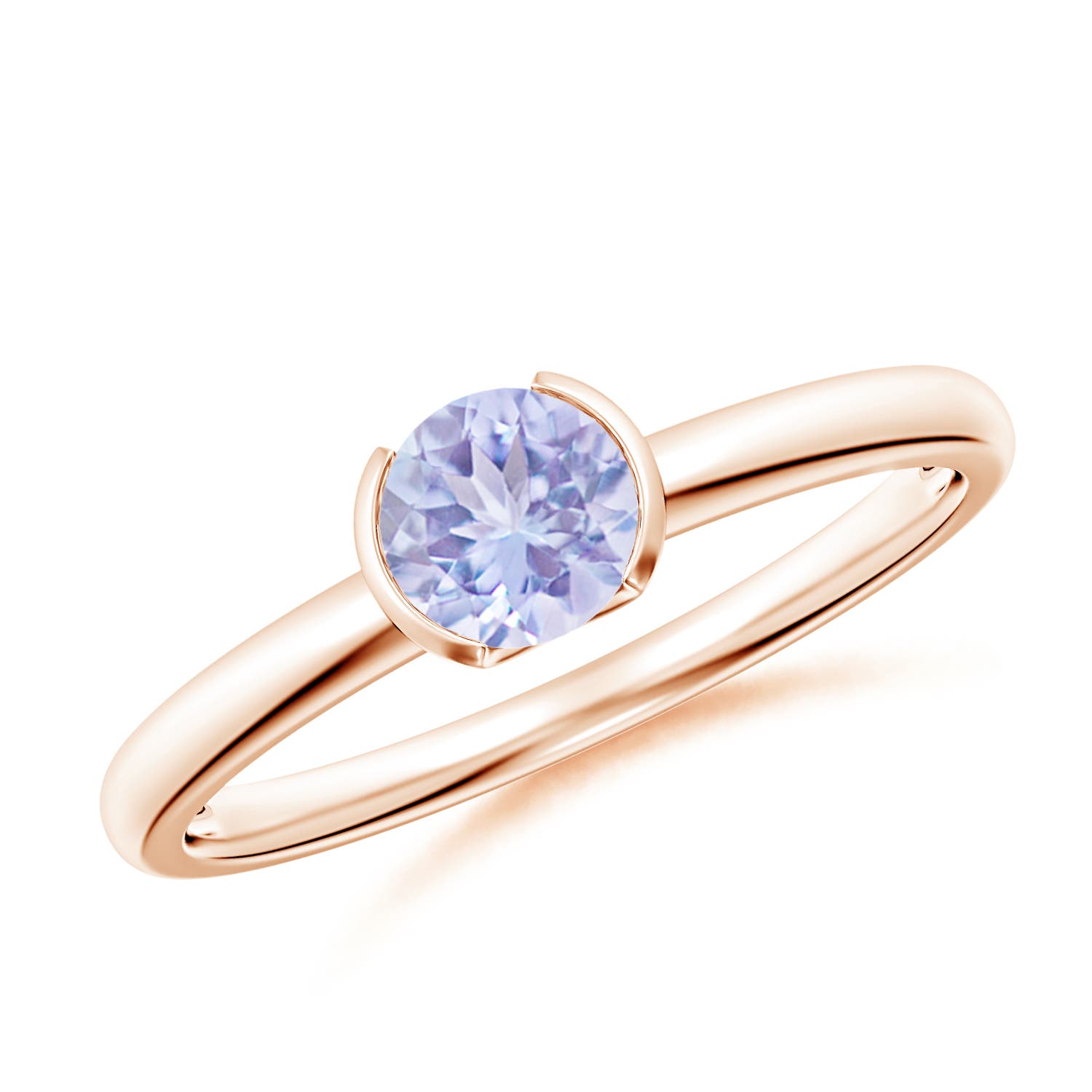 A - Tanzanite / 0.5 CT / 14 KT Rose Gold