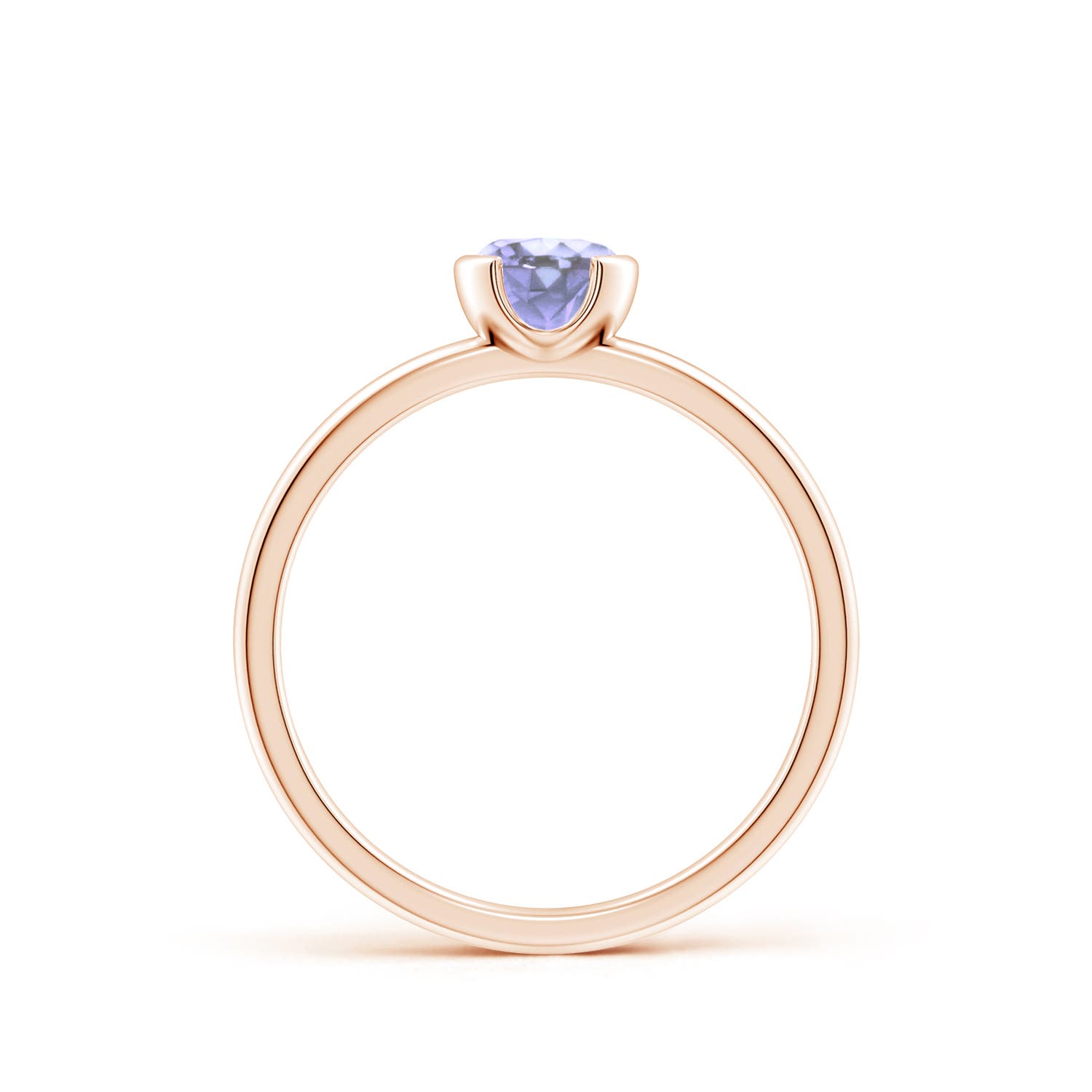 A - Tanzanite / 0.5 CT / 14 KT Rose Gold