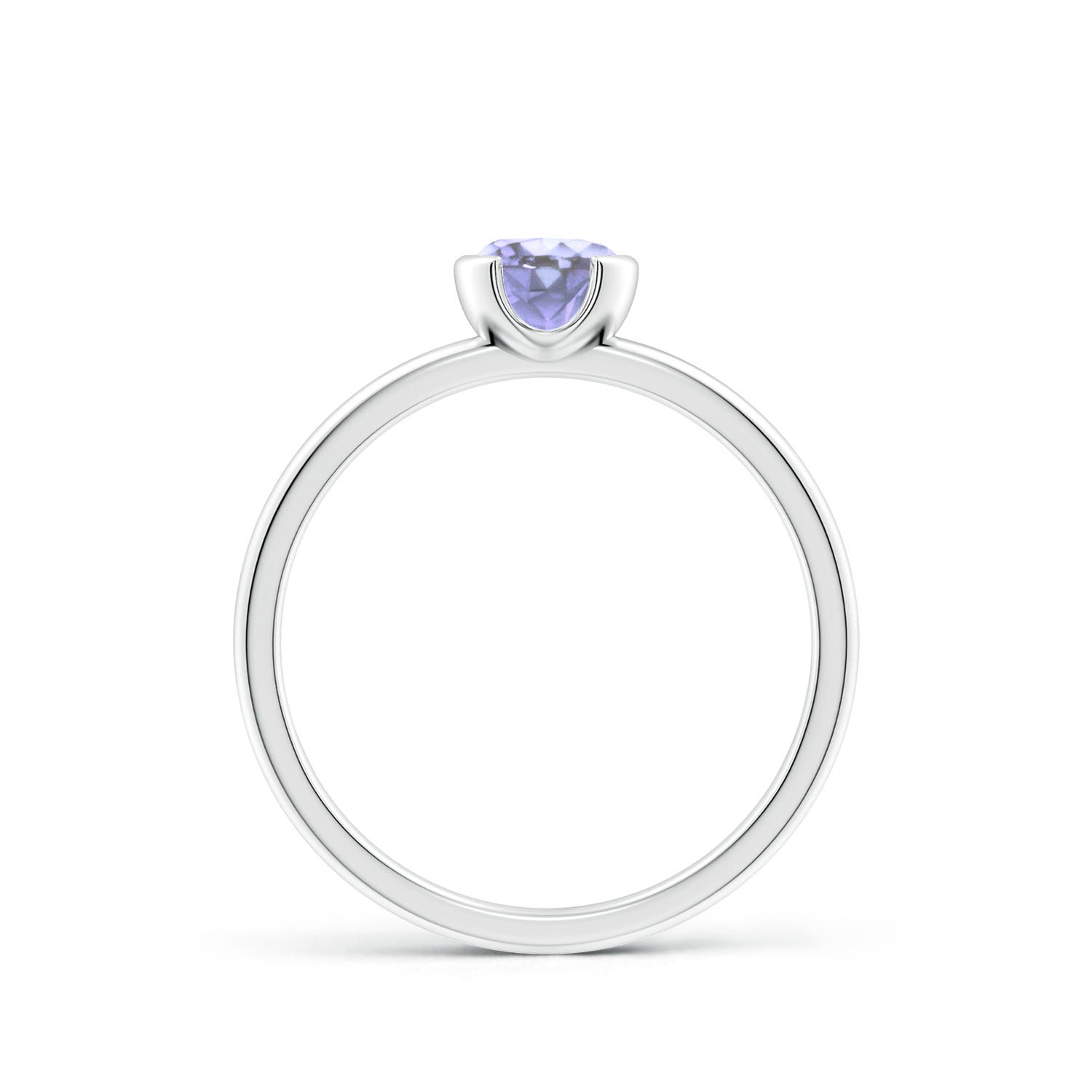 A - Tanzanite / 0.5 CT / 14 KT White Gold