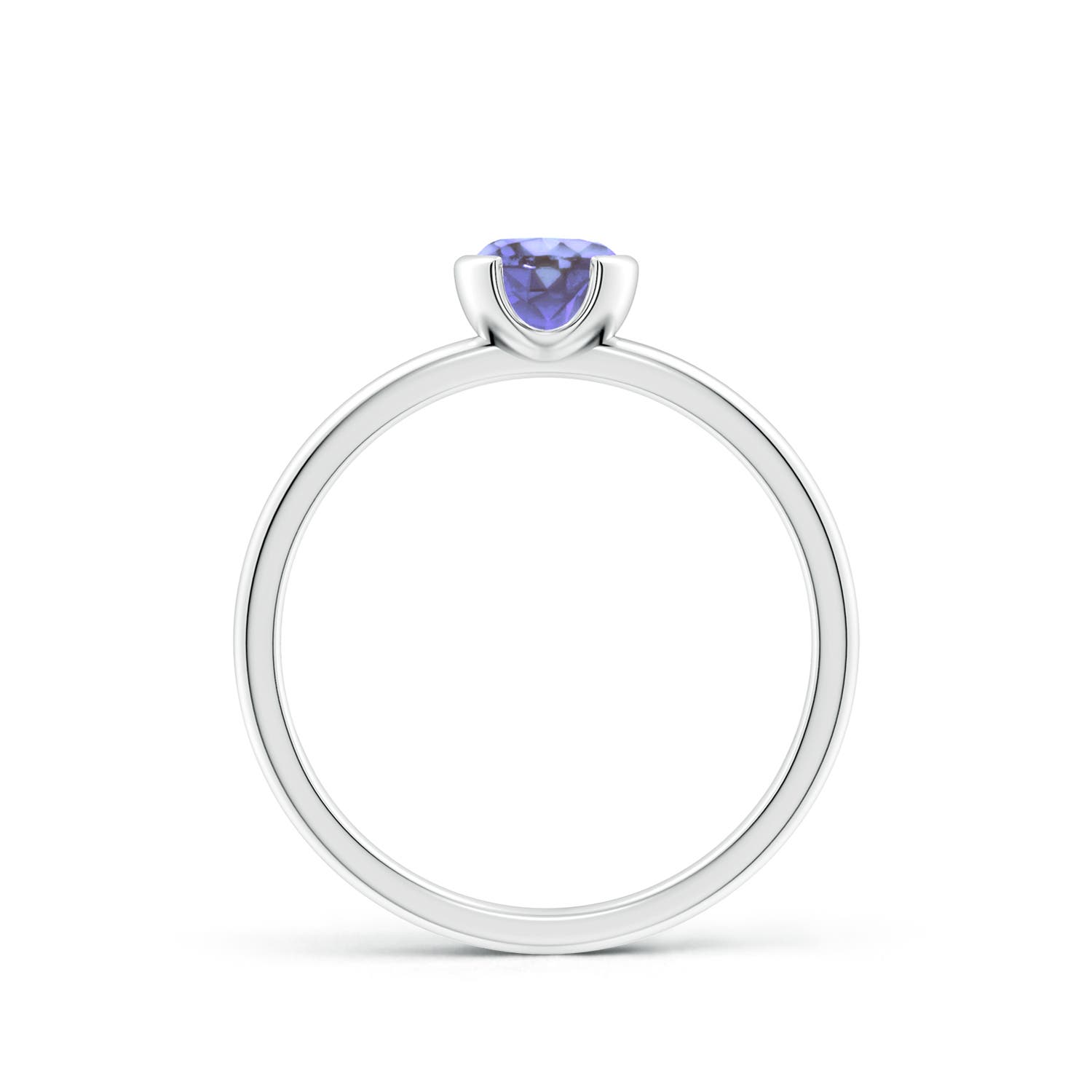 AA - Tanzanite / 0.5 CT / 14 KT White Gold