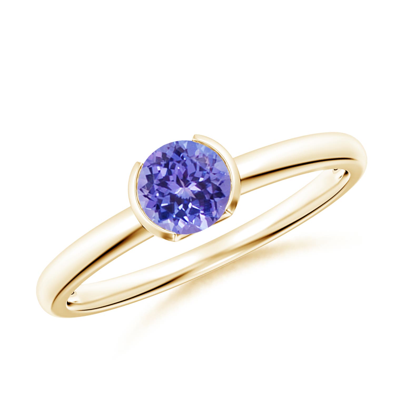 AAA - Tanzanite / 0.5 CT / 14 KT Yellow Gold