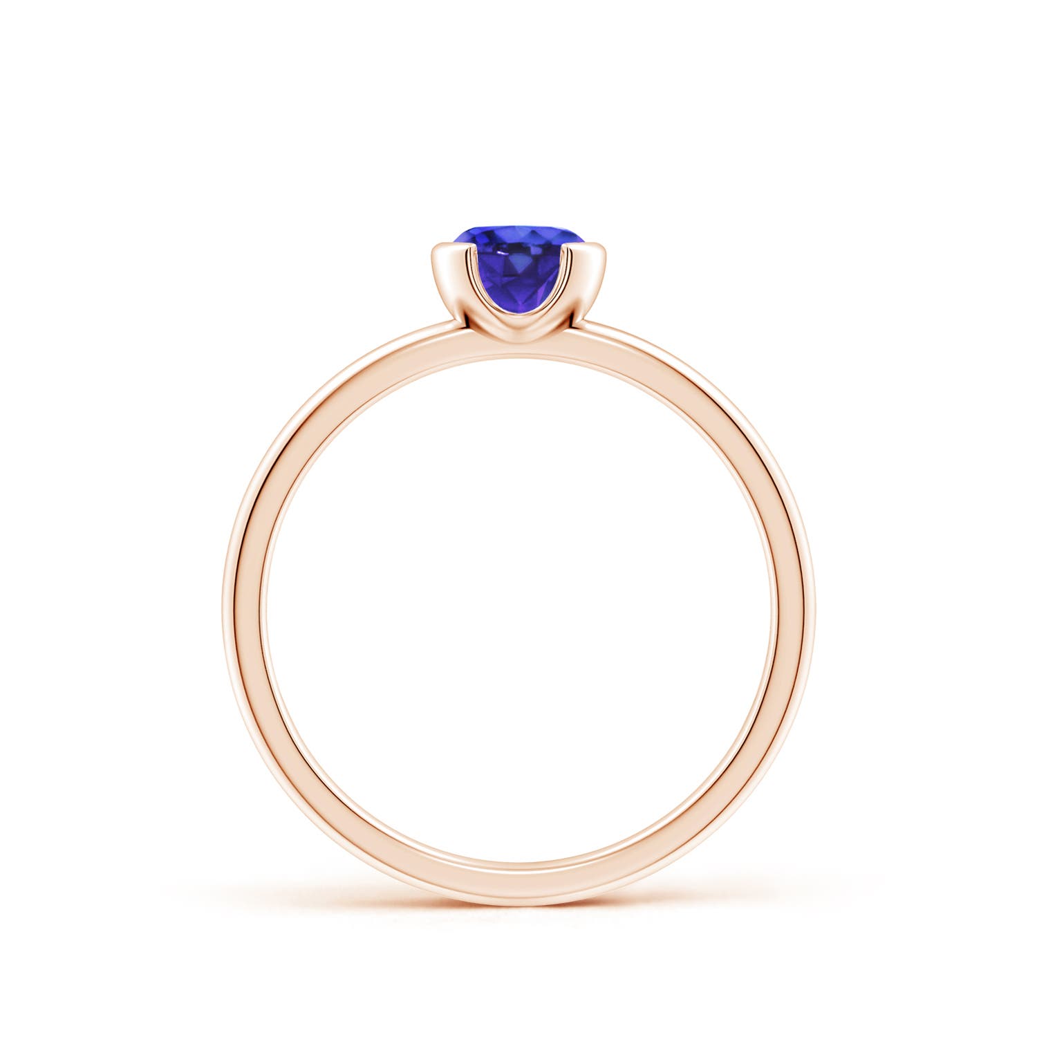 AAAA - Tanzanite / 0.5 CT / 14 KT Rose Gold