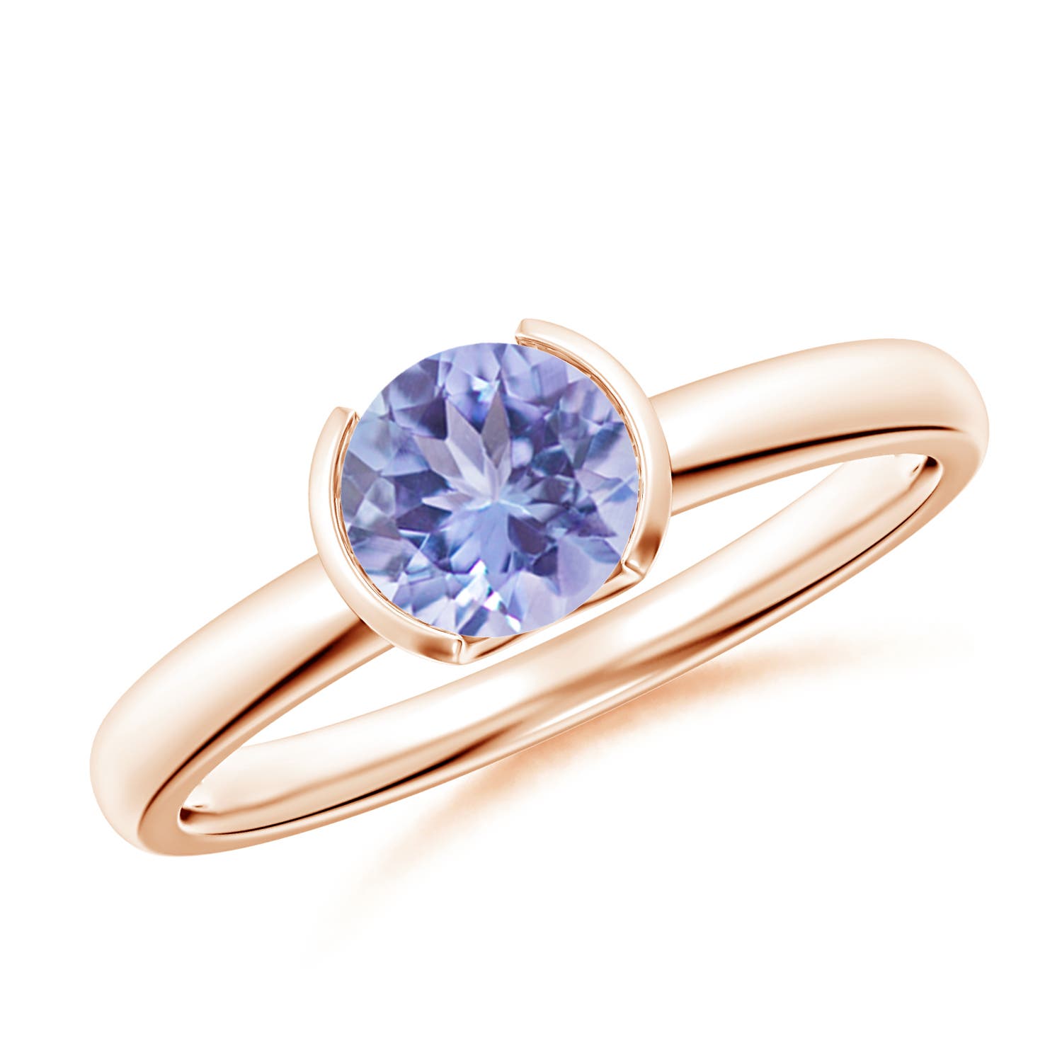 A - Tanzanite / 0.9 CT / 14 KT Rose Gold