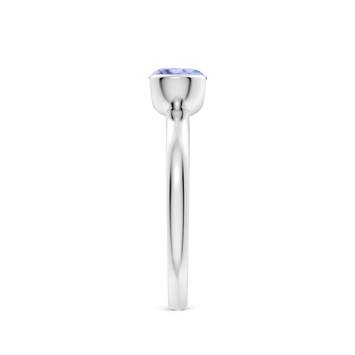 A - Tanzanite / 0.9 CT / 14 KT White Gold