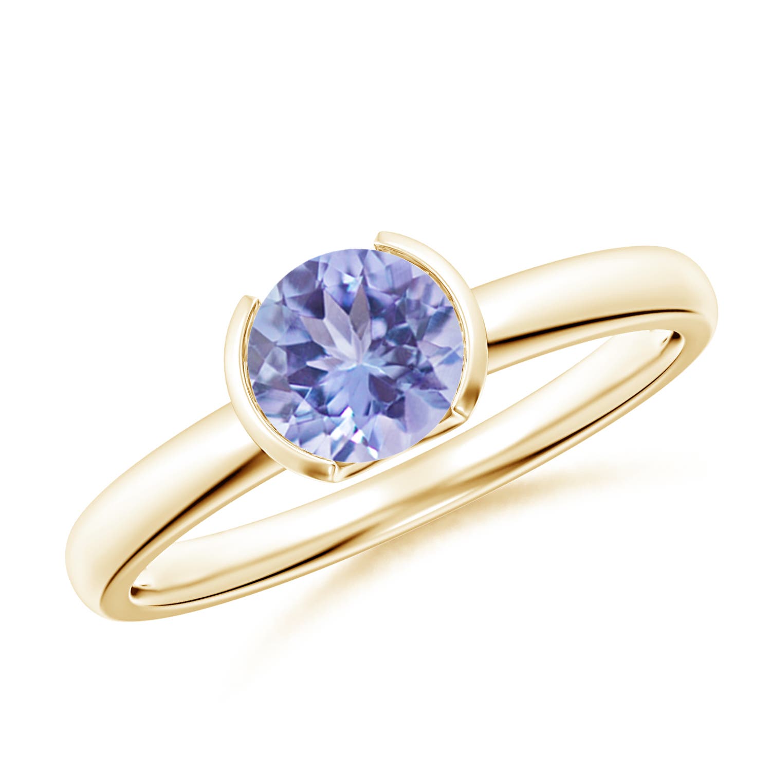 A - Tanzanite / 0.9 CT / 14 KT Yellow Gold