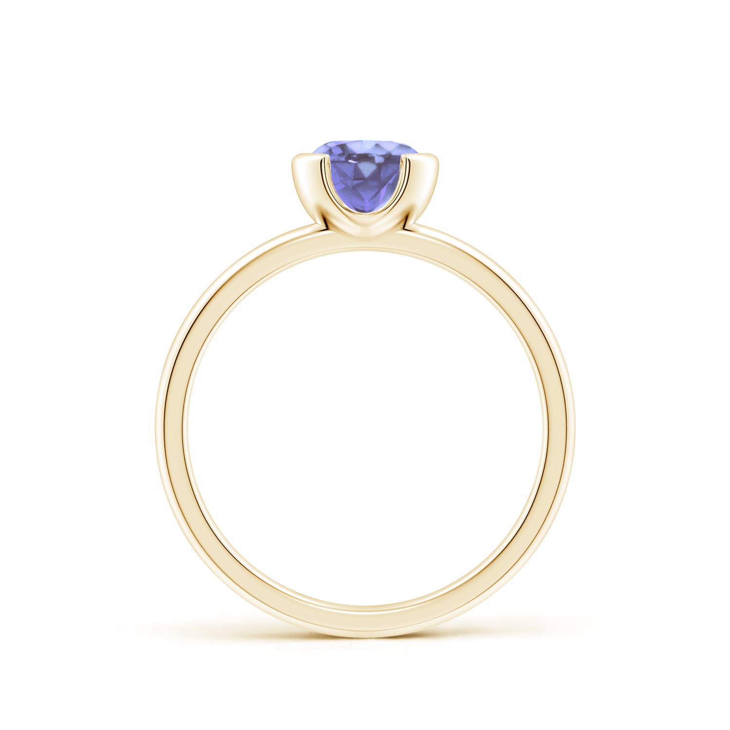 A - Tanzanite / 0.9 CT / 14 KT Yellow Gold