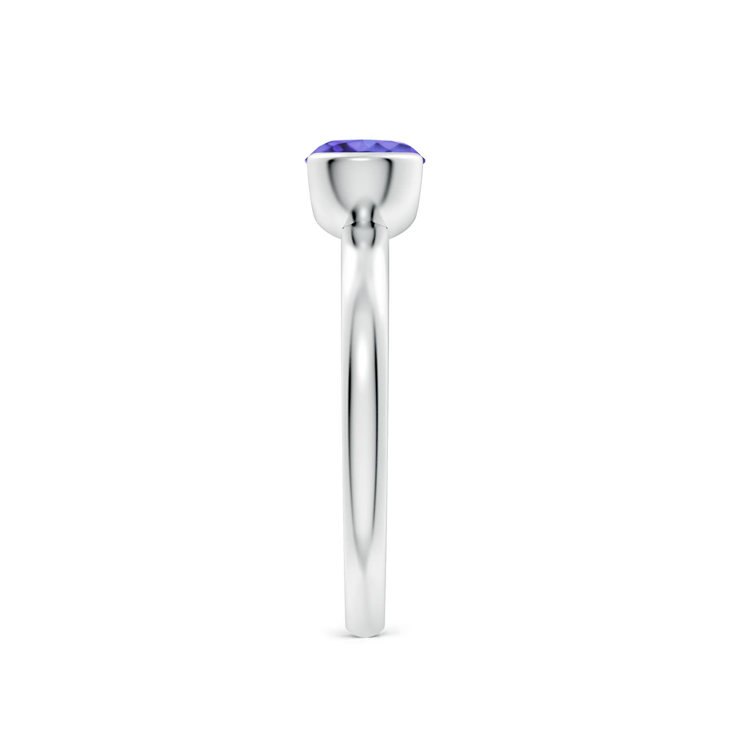 AA - Tanzanite / 0.9 CT / 14 KT White Gold