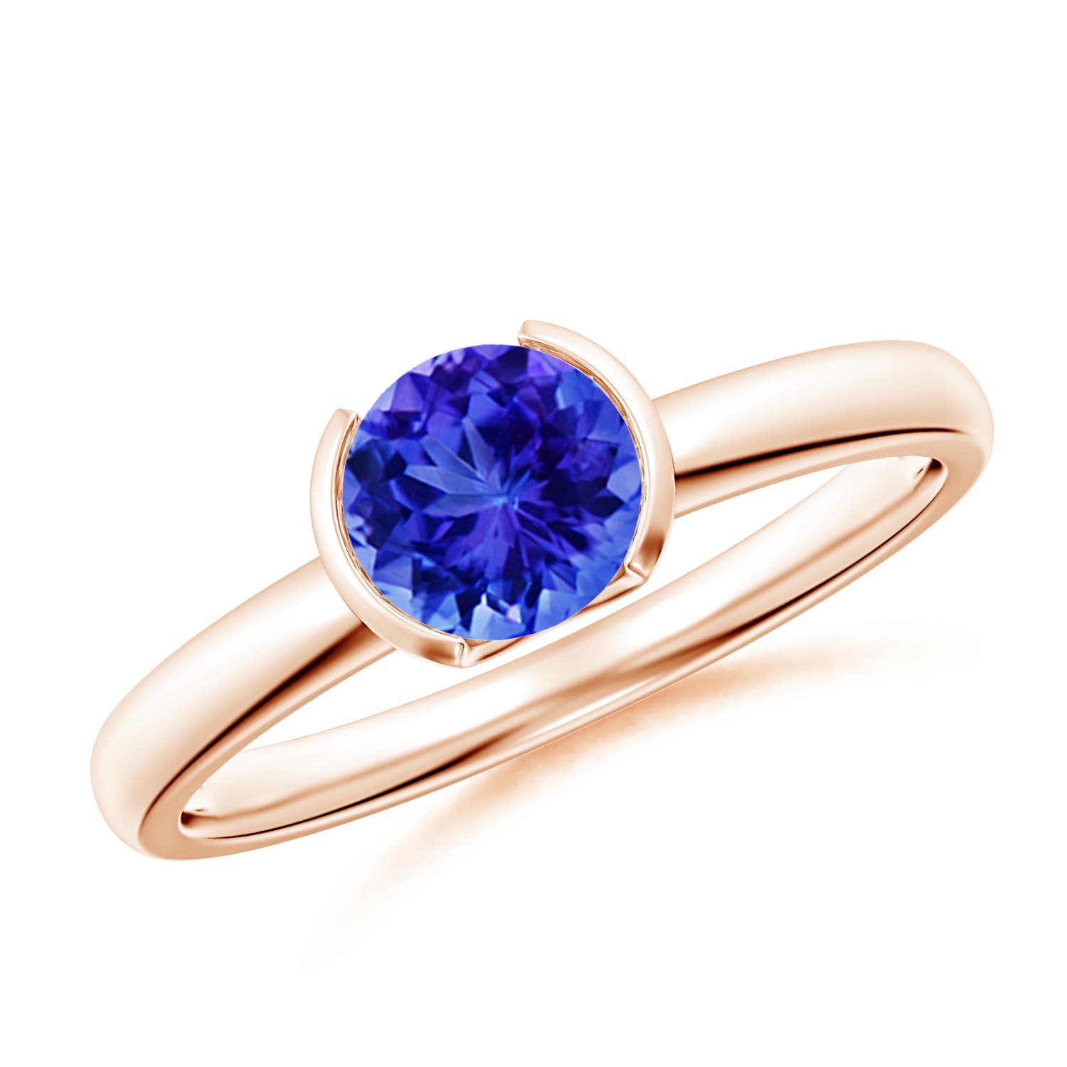 AAA - Tanzanite / 0.9 CT / 14 KT Rose Gold