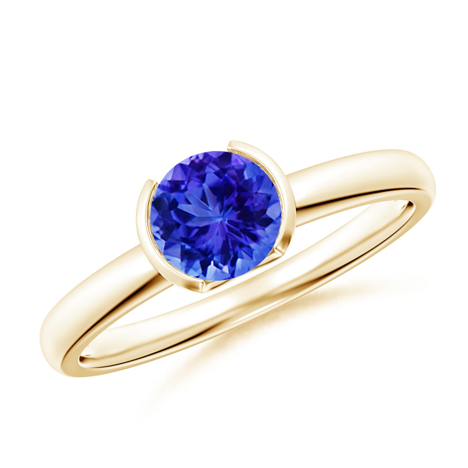 AAA - Tanzanite / 0.9 CT / 14 KT Yellow Gold