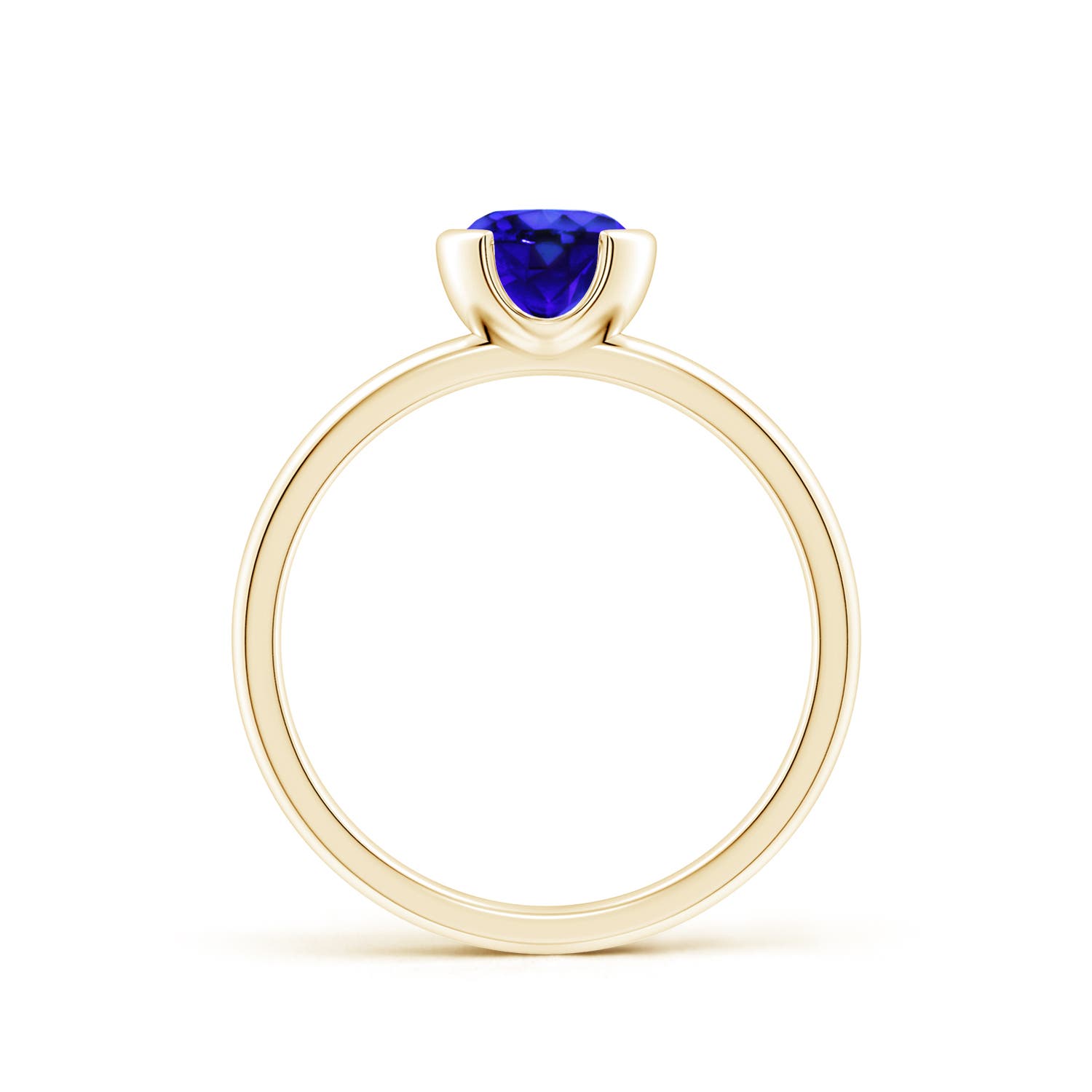 AAA - Tanzanite / 0.9 CT / 14 KT Yellow Gold