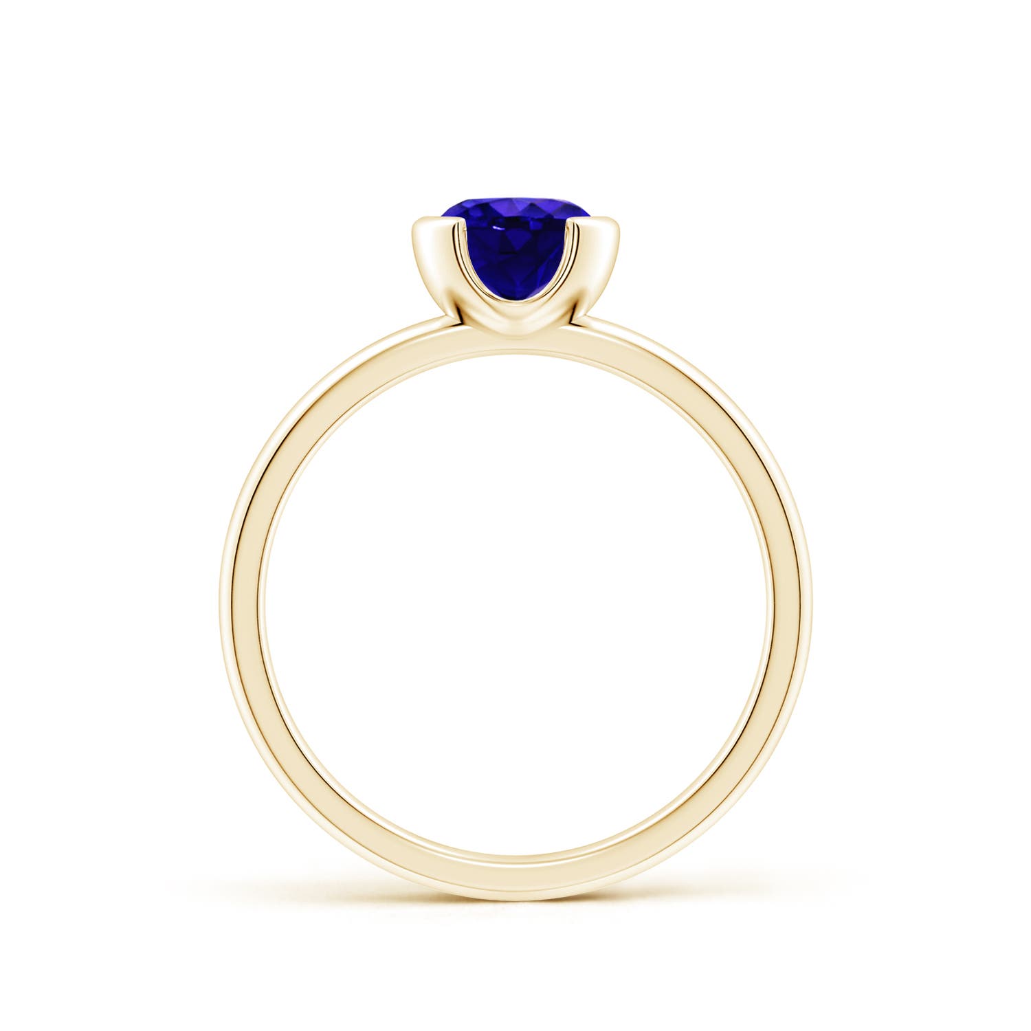 AAAA - Tanzanite / 0.9 CT / 14 KT Yellow Gold