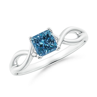 Princess AAA Enhanced Blue Diamond