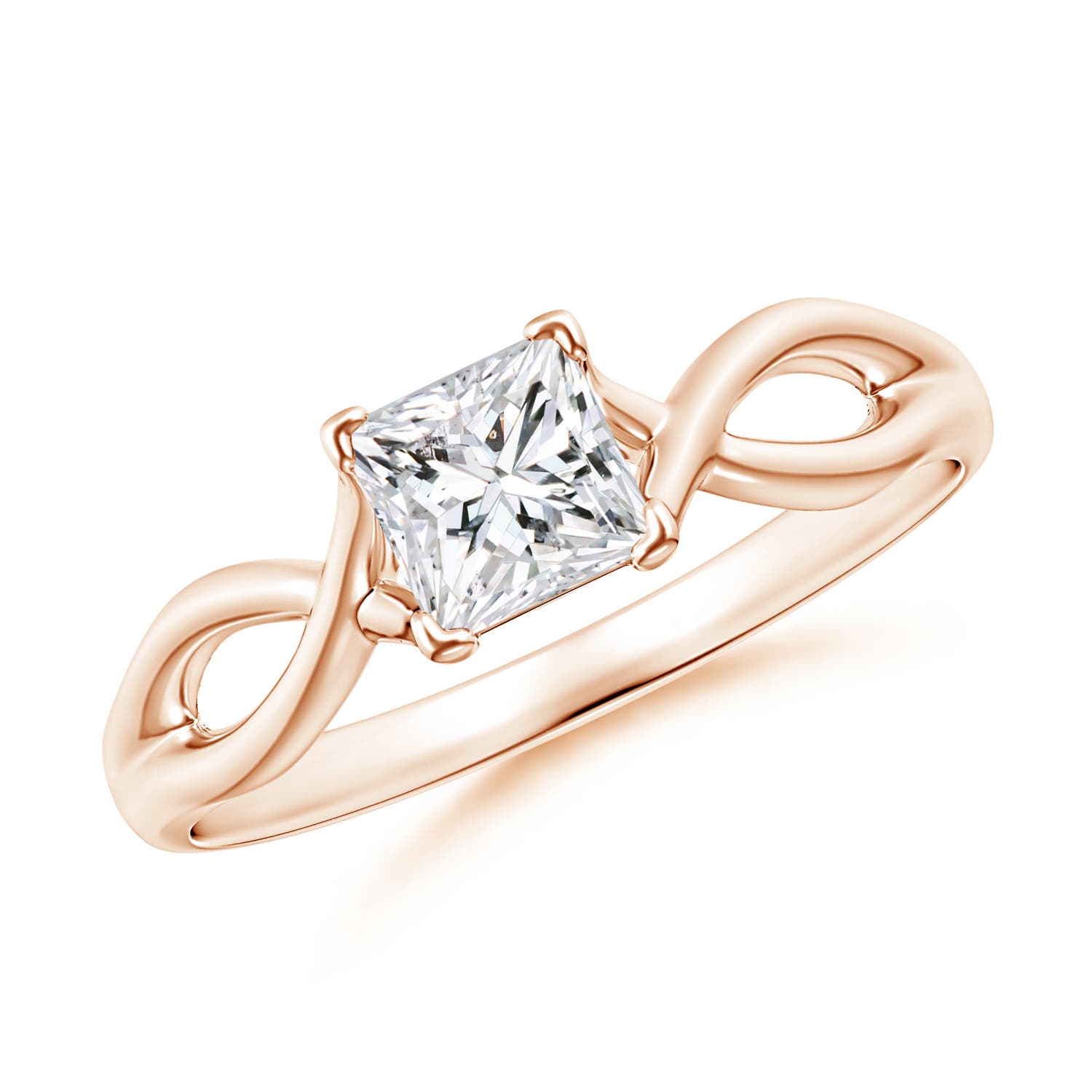 H, SI2 / 0.52 CT / 14 KT Rose Gold