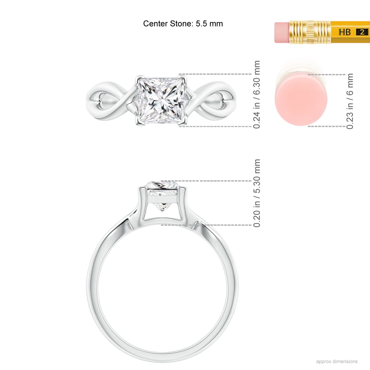 H, SI2 / 1.05 CT / 14 KT White Gold