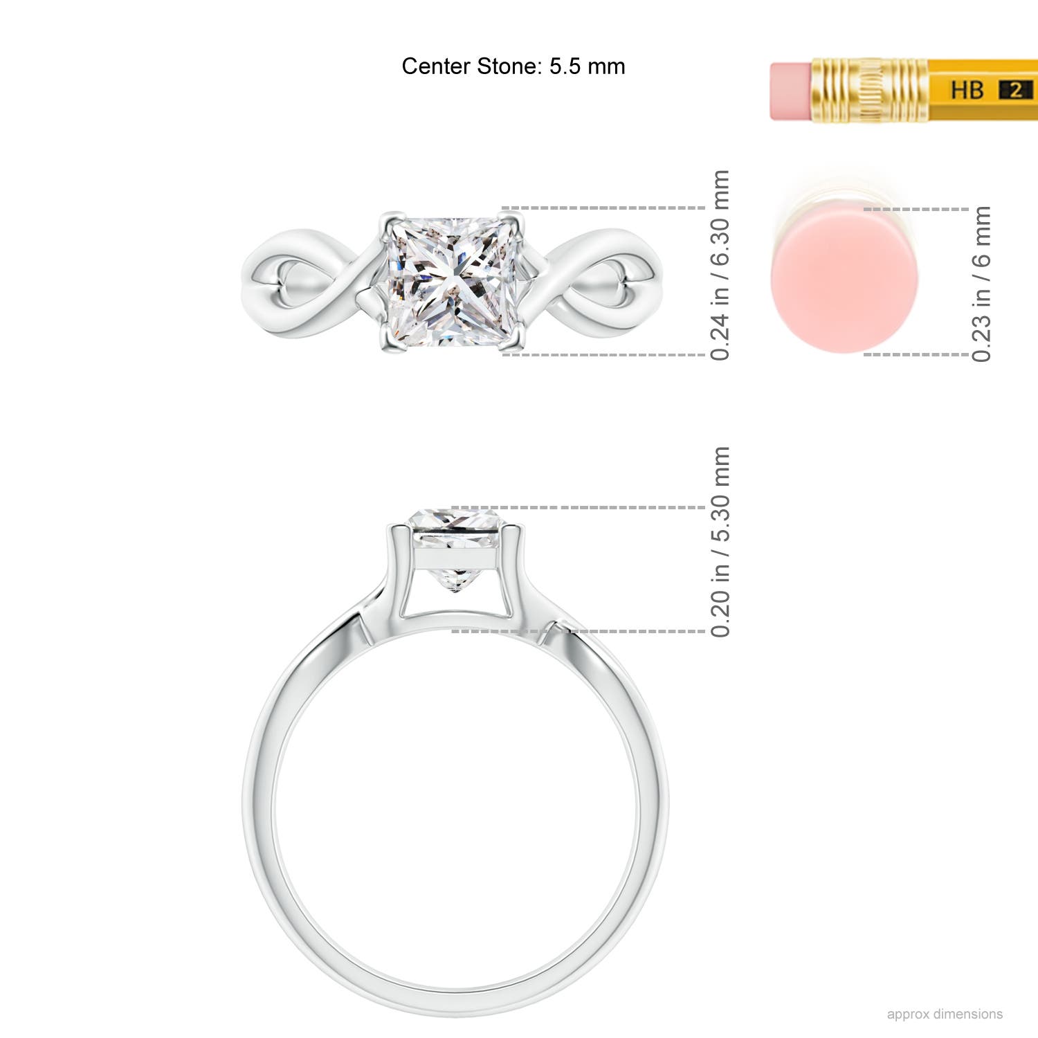 I-J, I1-I2 / 1.05 CT / 14 KT White Gold