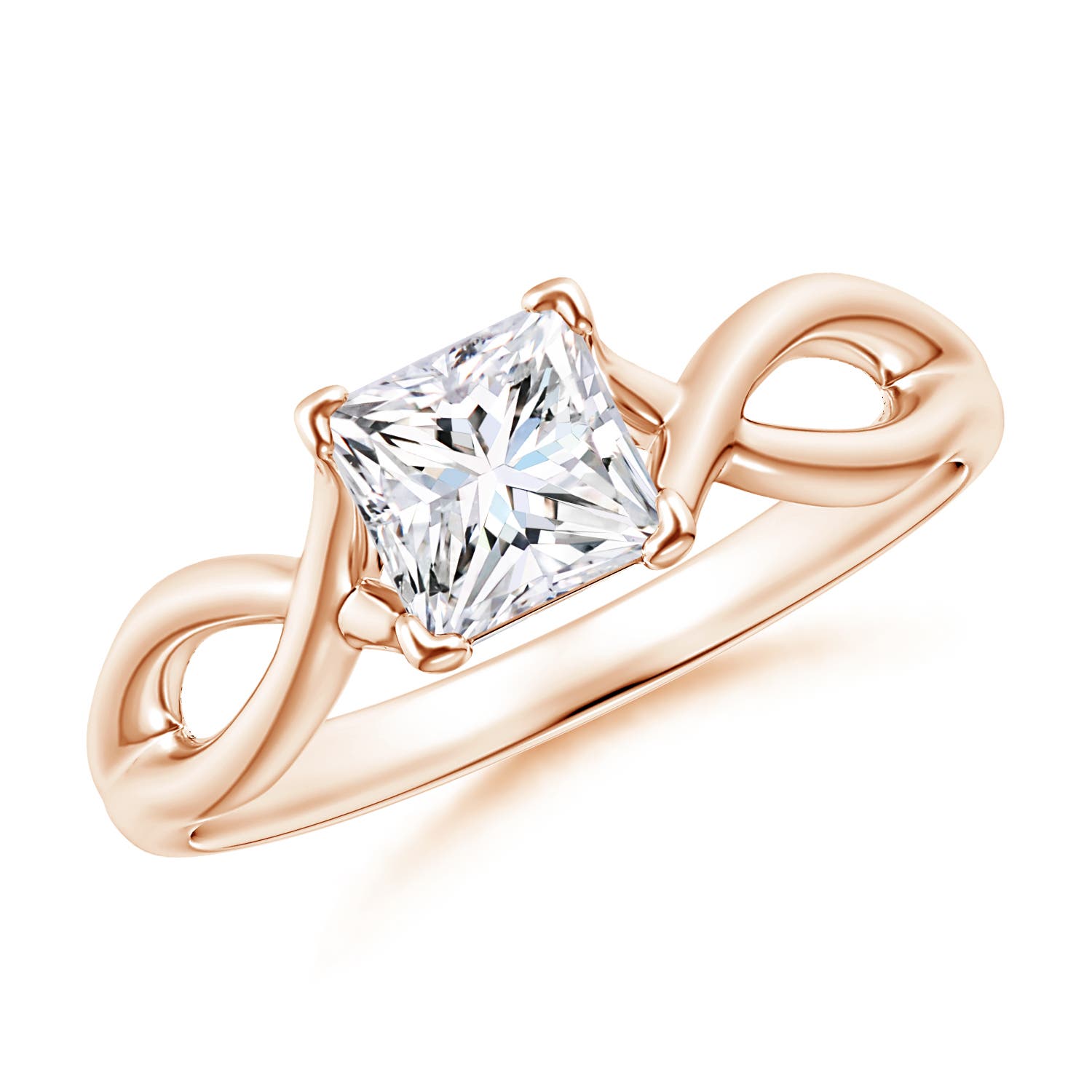 G, VS2 / 0.7 CT / 14 KT Rose Gold