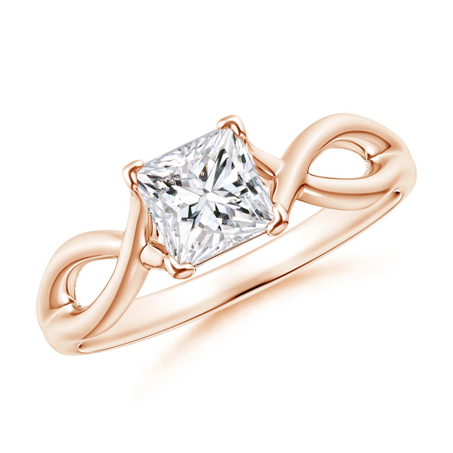 H, SI2 / 0.7 CT / 14 KT Rose Gold