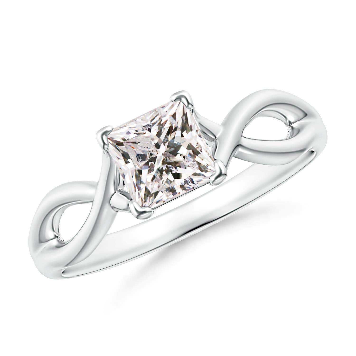 K, I3 / 0.7 CT / 14 KT White Gold