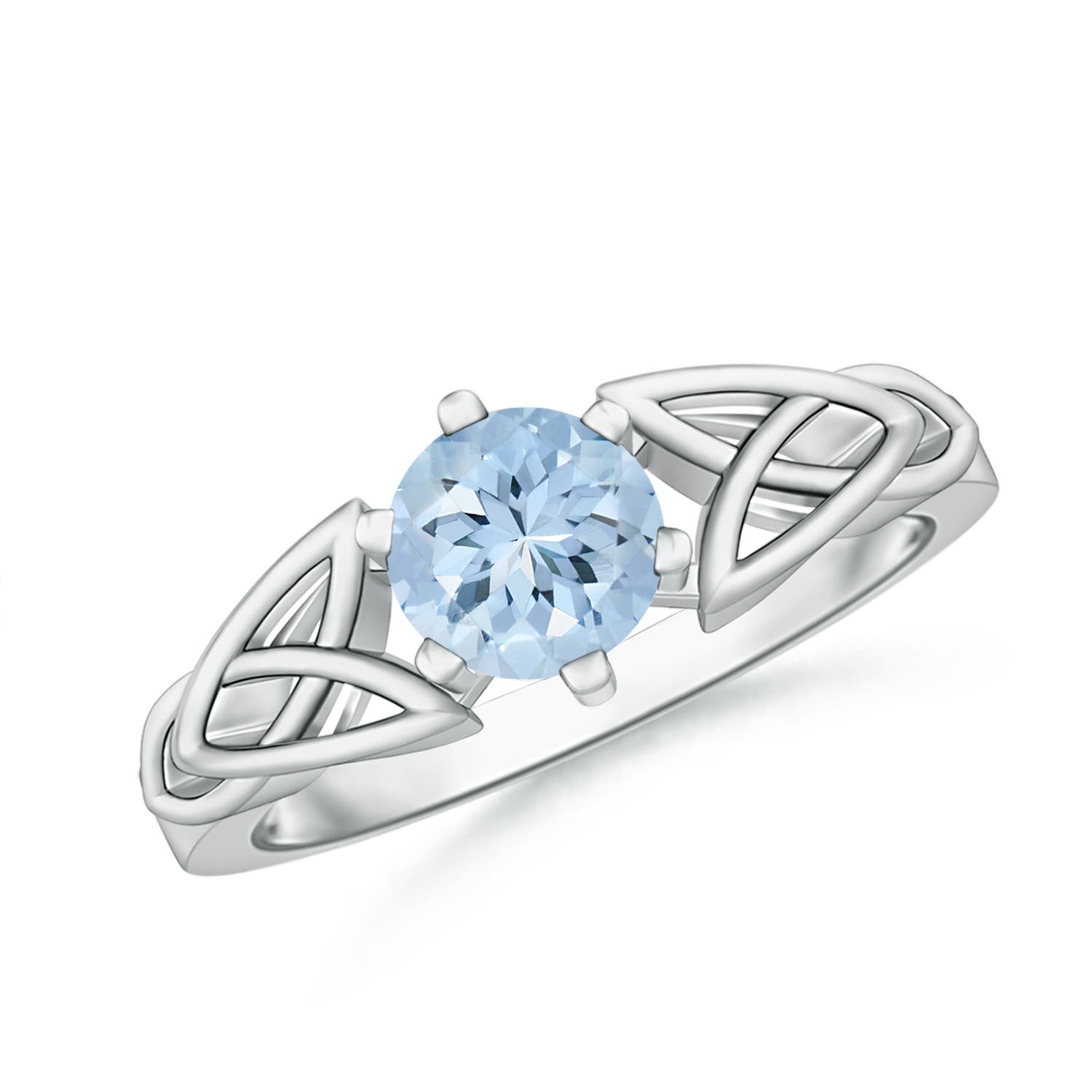 AA - Aquamarine / 0.72 CT / 14 KT White Gold