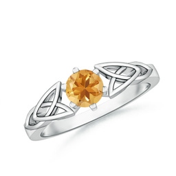Solitaire Citrine Solitaire Engagement Rings