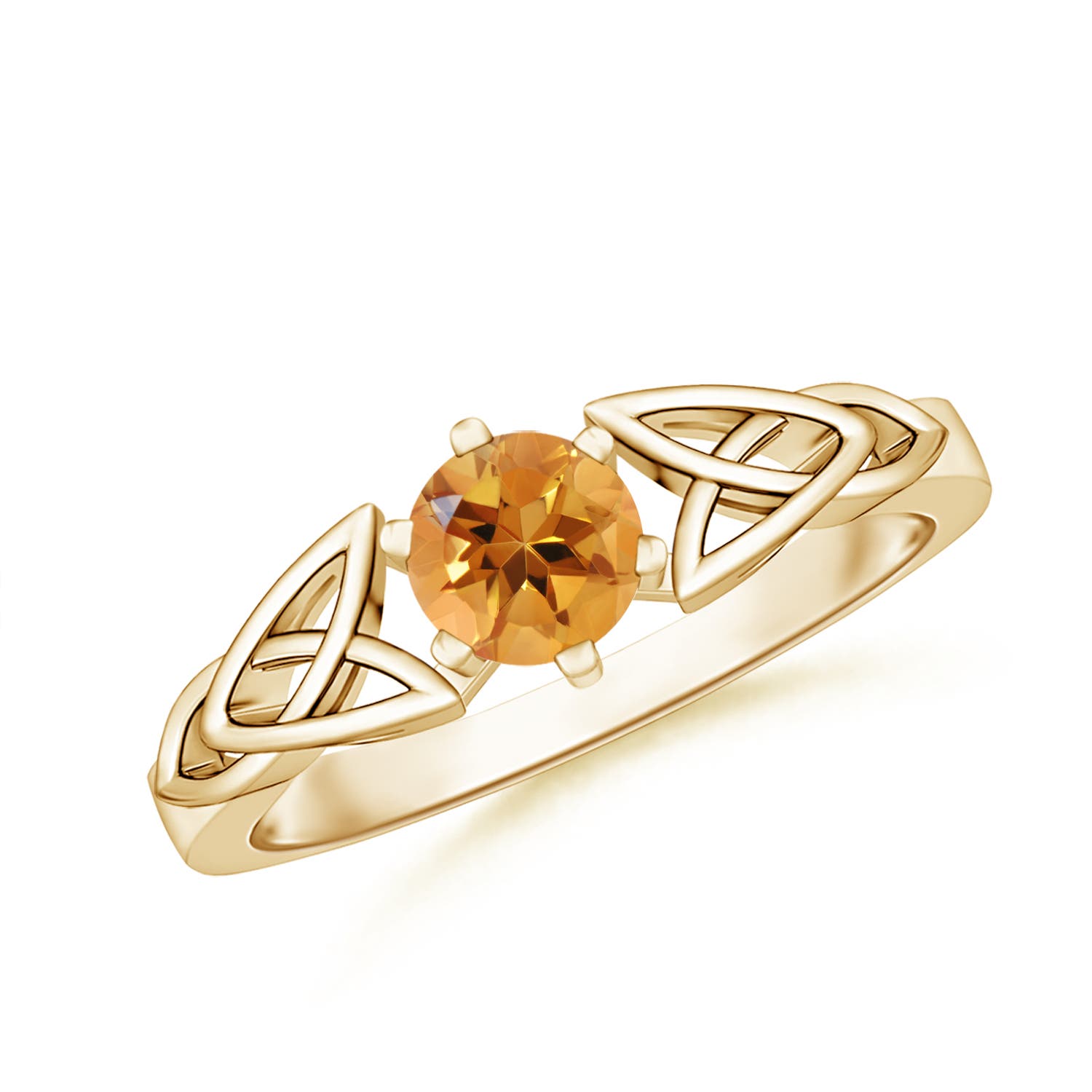 AA - Citrine / 0.45 CT / 14 KT Yellow Gold