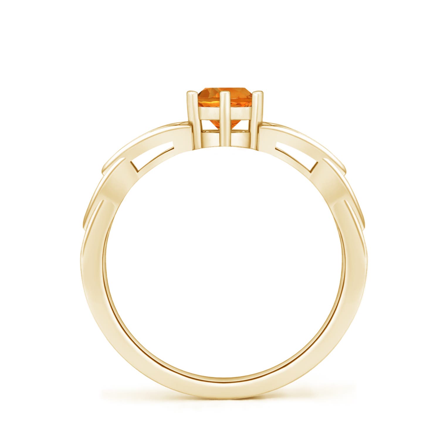 AAAA - Citrine / 0.45 CT / 14 KT Yellow Gold