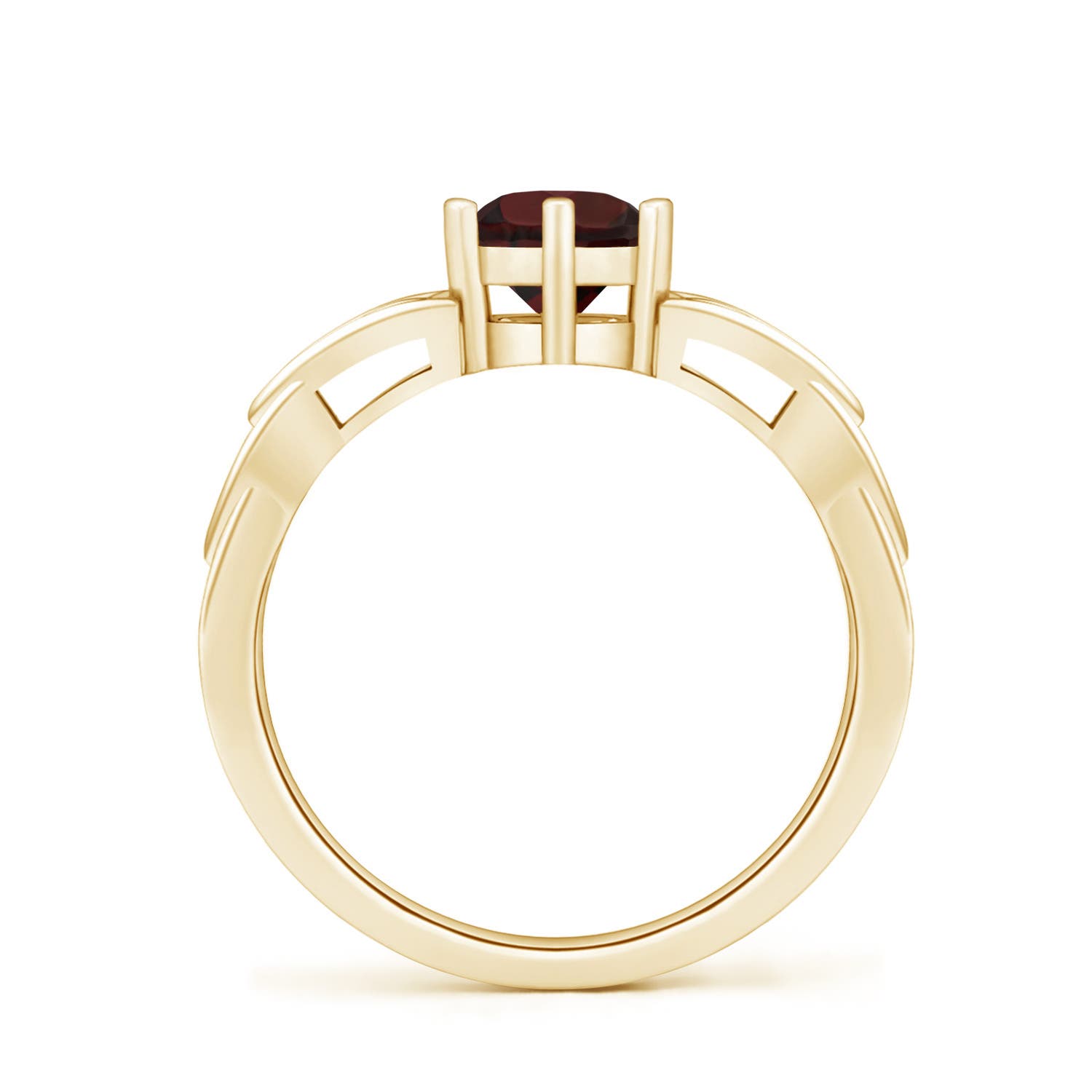 A - Garnet / 1 CT / 14 KT Yellow Gold