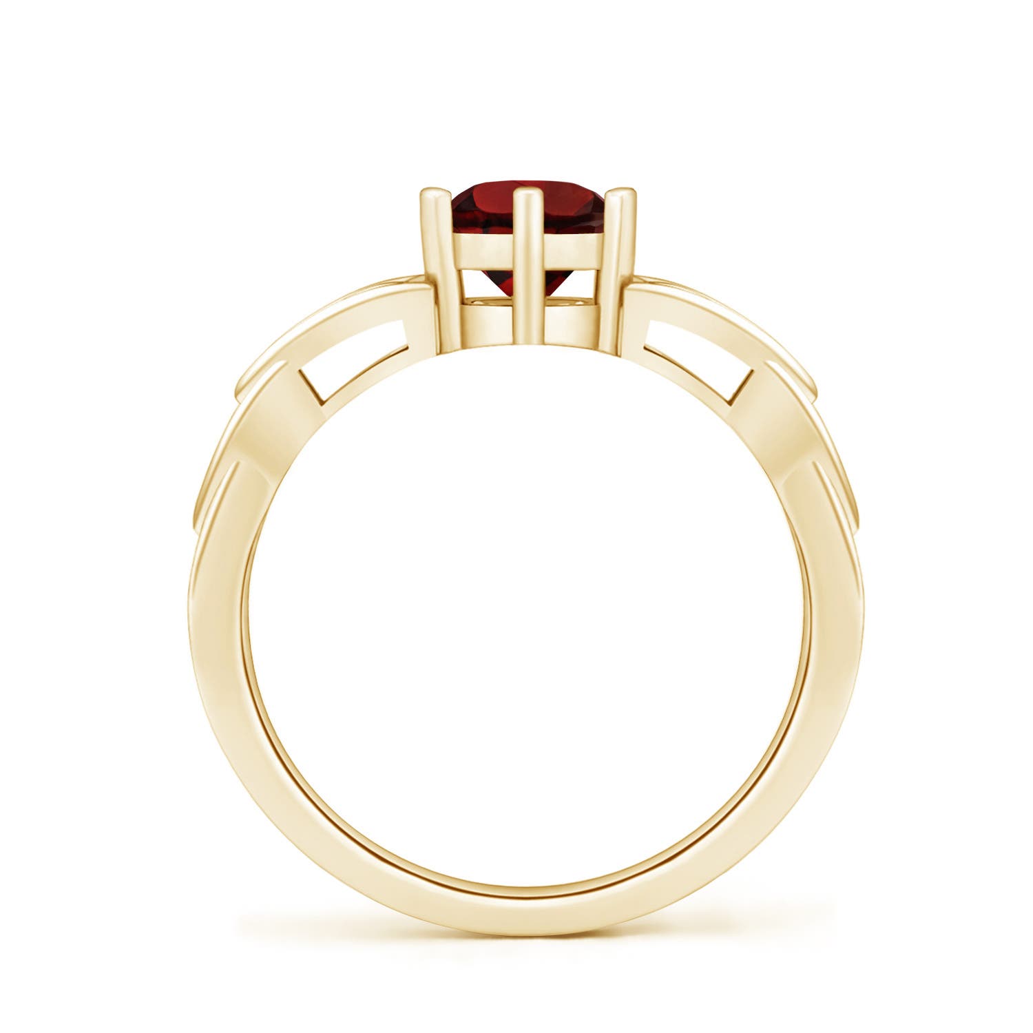 AAA - Garnet / 1 CT / 14 KT Yellow Gold