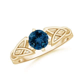 Round AAA London Blue Topaz
