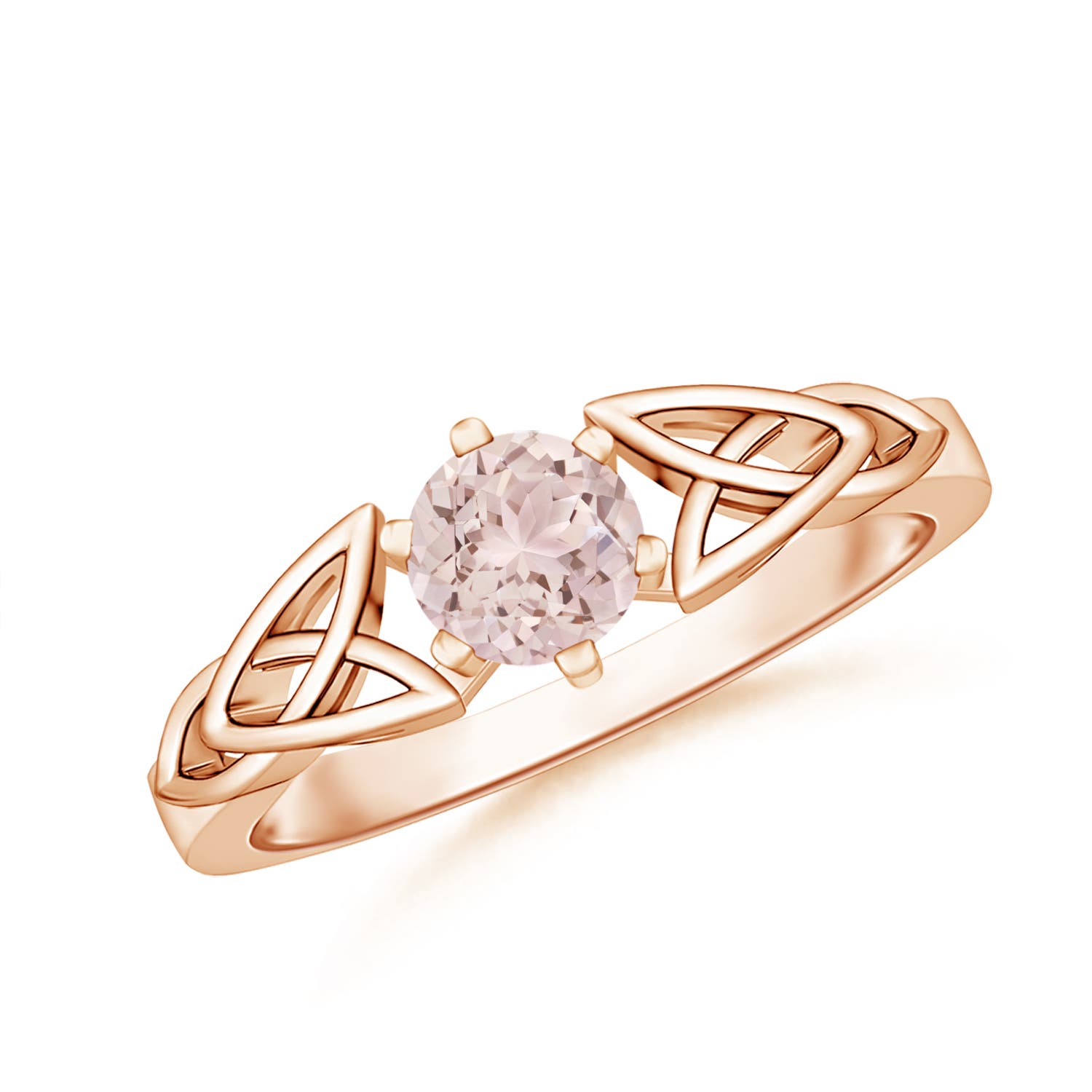 A - Morganite / 0.42 CT / 14 KT Rose Gold