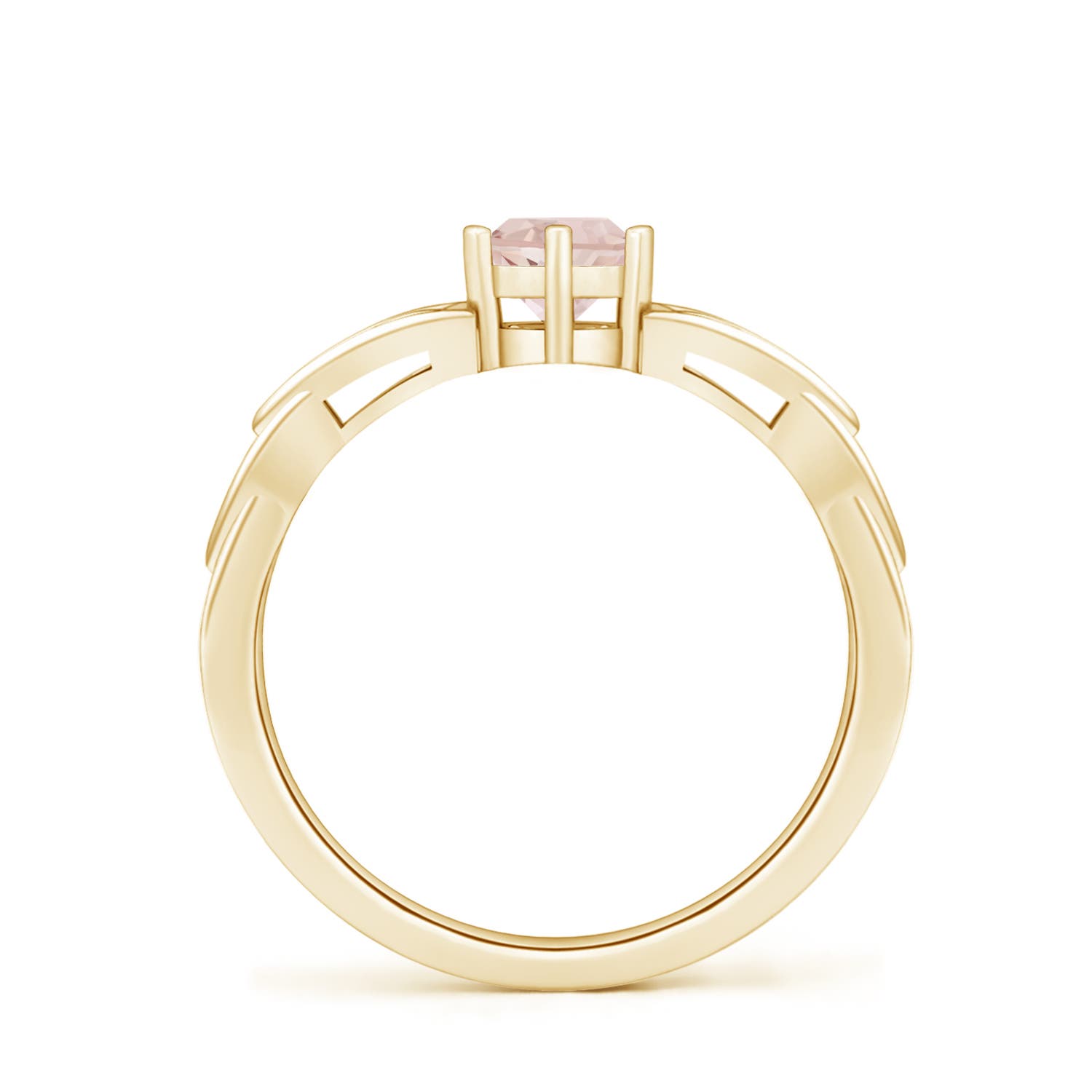 AA - Morganite / 0.42 CT / 14 KT Yellow Gold