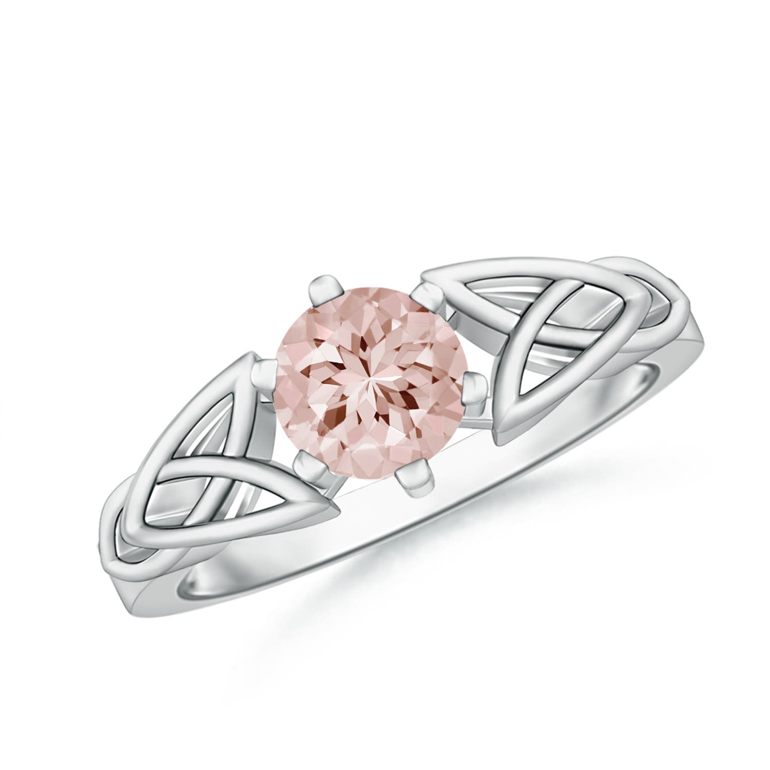 AA - Morganite / 0.7 CT / 14 KT White Gold