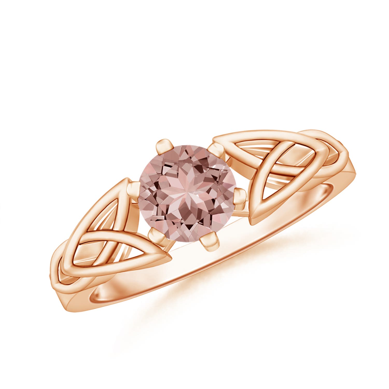 AAAA - Morganite / 0.7 CT / 14 KT Rose Gold