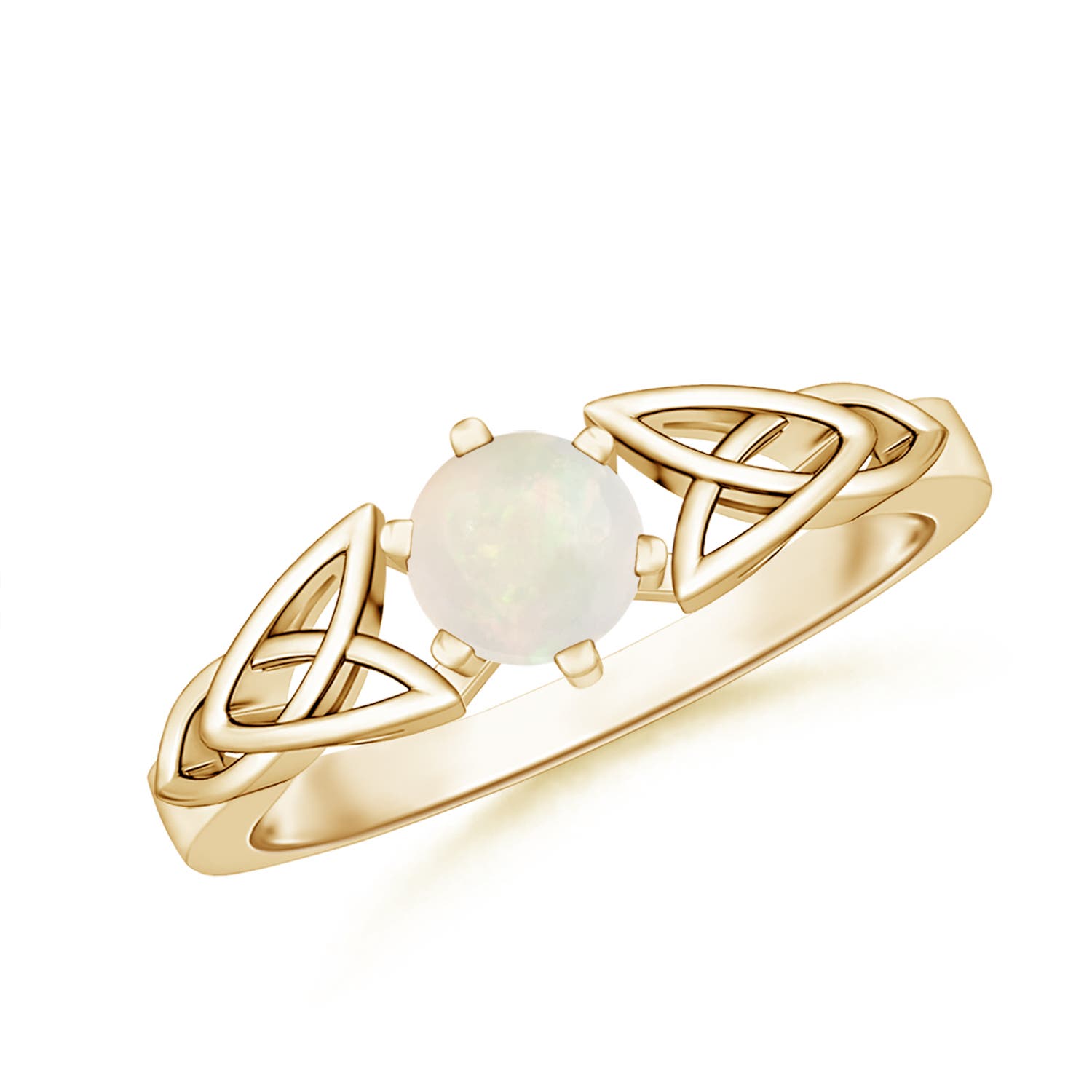 A - Opal / 0.33 CT / 14 KT Yellow Gold