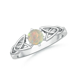 Knot Silver Opal Rings